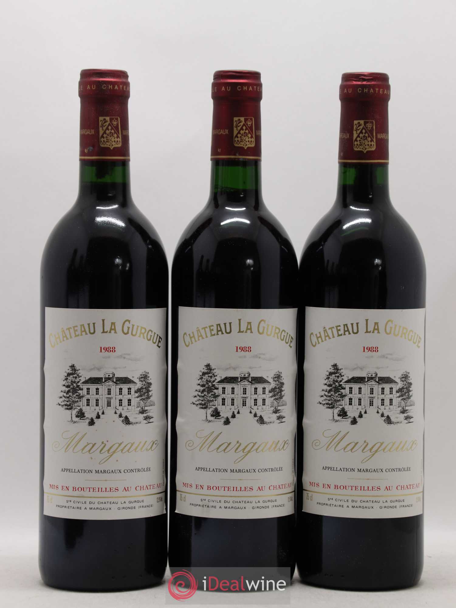Château la Gurgue Cru Bourgeois (sans prix de réserve) 1988 - Lot de 6 bouteilles - 1