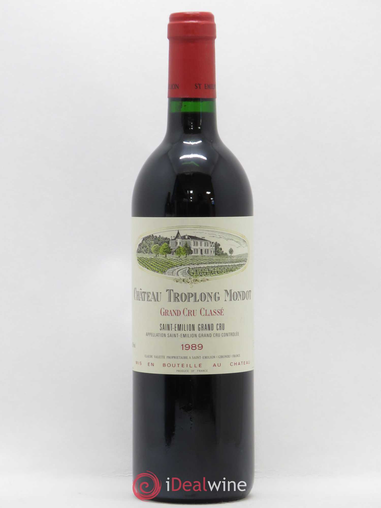 Château Troplong Mondot 1er Grand Cru Classé B 1989 - Lot de 1 bouteille - 0