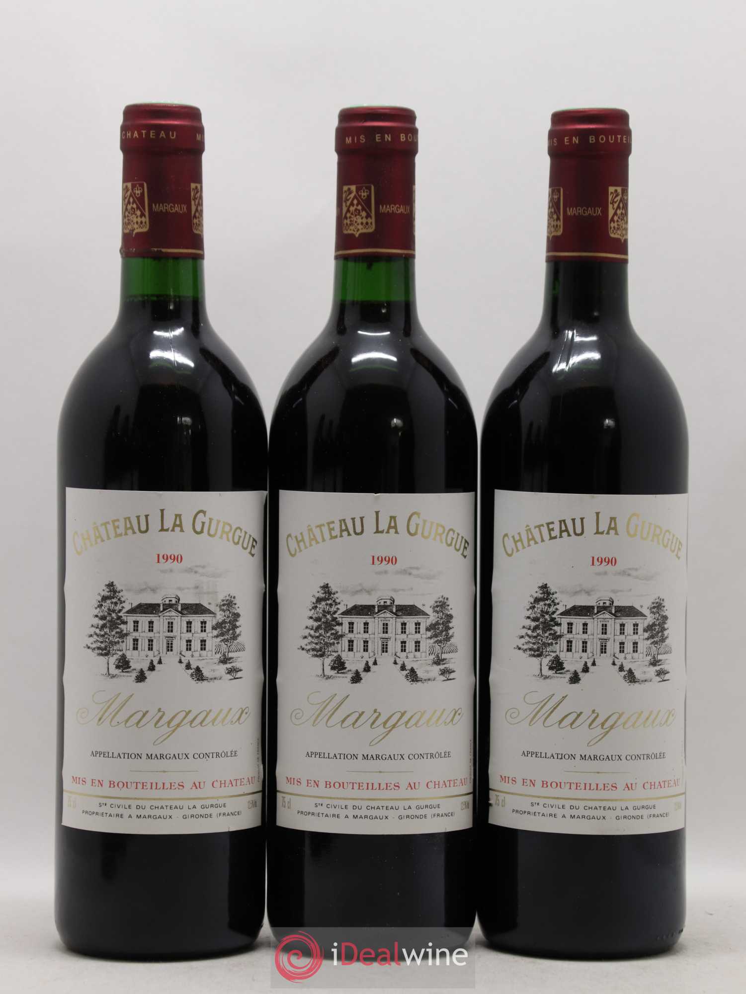 Château la Gurgue Cru Bourgeois 1990 - Lot de 6 bouteilles - 1