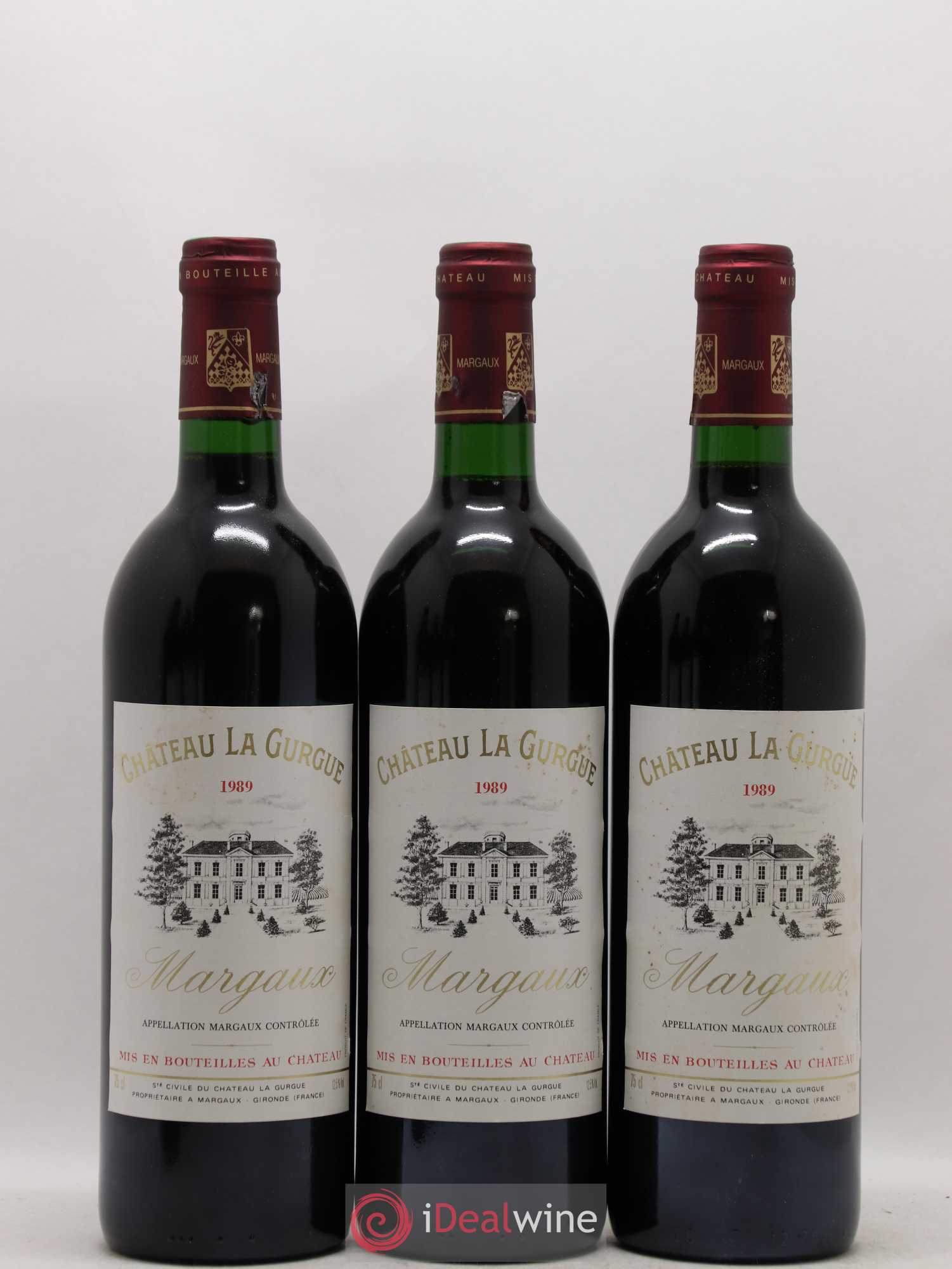 Château la Gurgue Cru Bourgeois (sans prix de réserve) 1989 - Lot de 6 bouteilles - 1