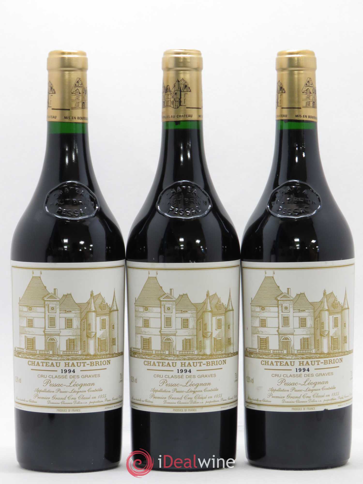 Château Haut Brion 1er Grand Cru Classé 1994 - Lot de 3 bouteilles - 0