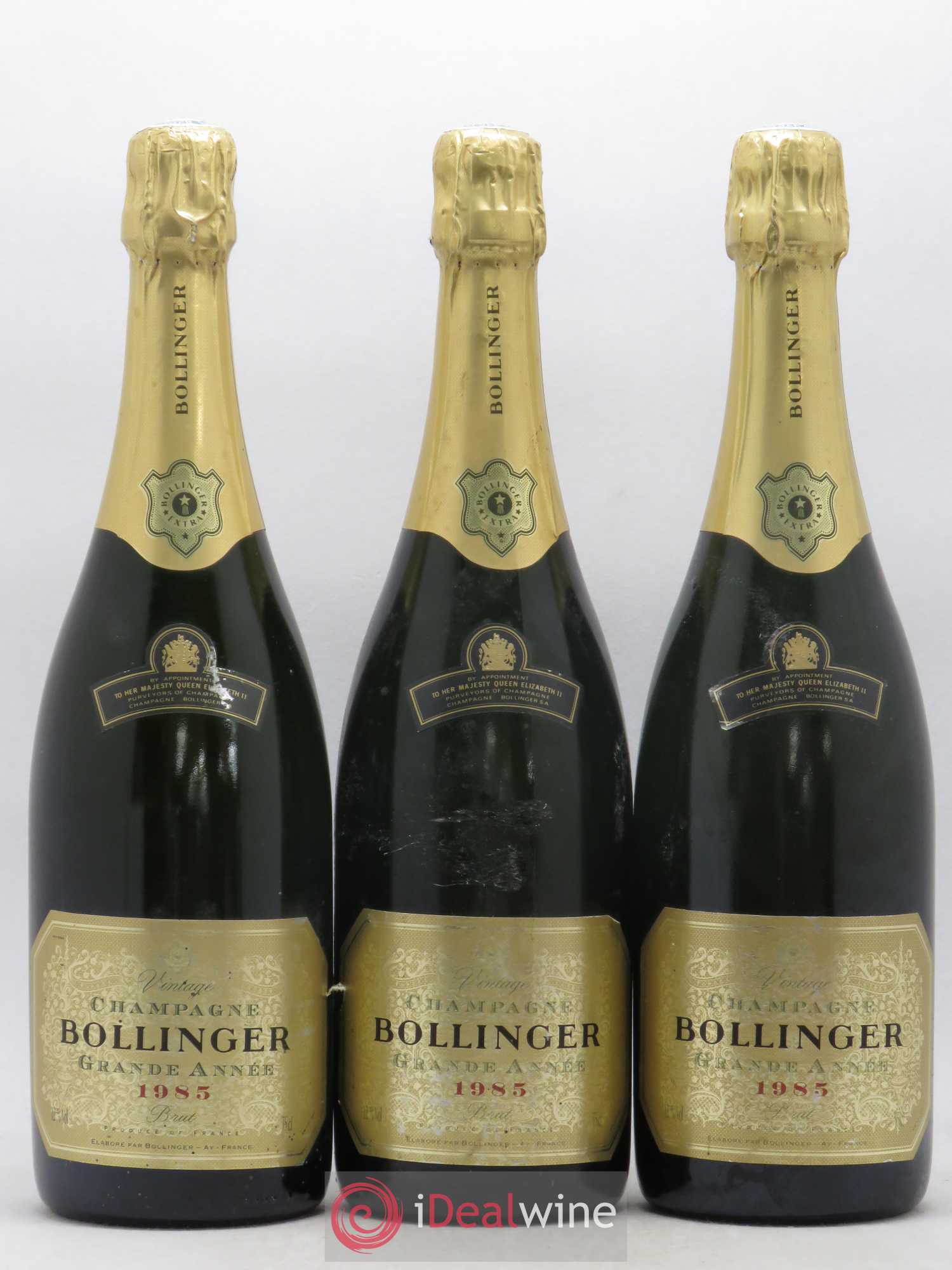 La Grande Année Brut Bollinger 1985 - Lot de 3 bouteilles - 0