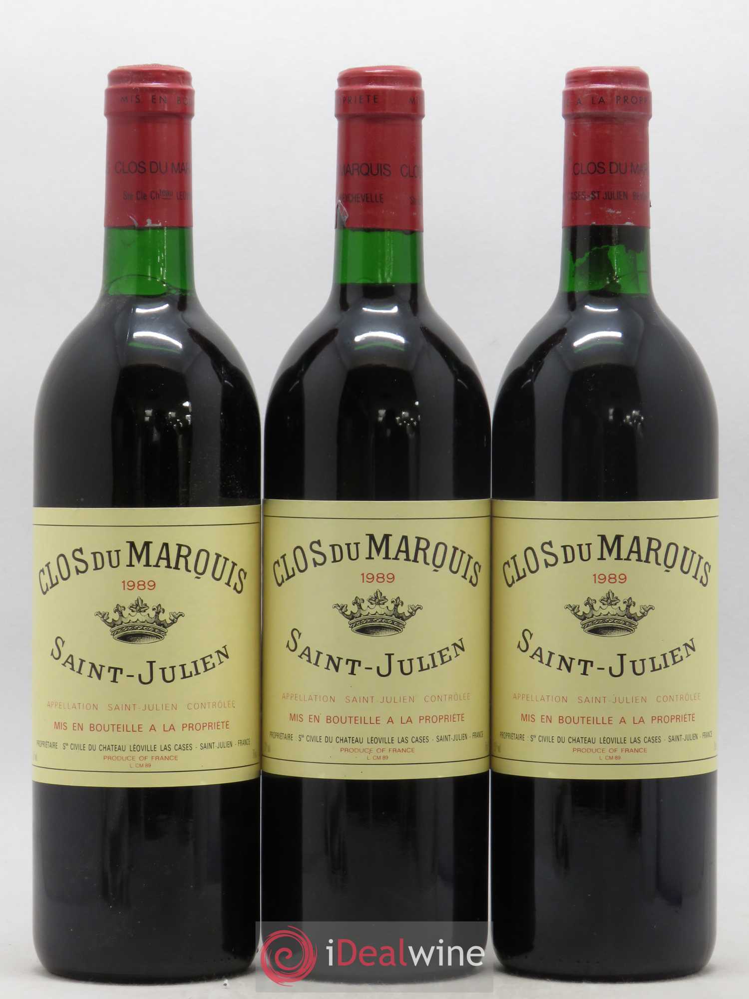 Clos du Marquis 1989 - Lot de 3 bouteilles - 0