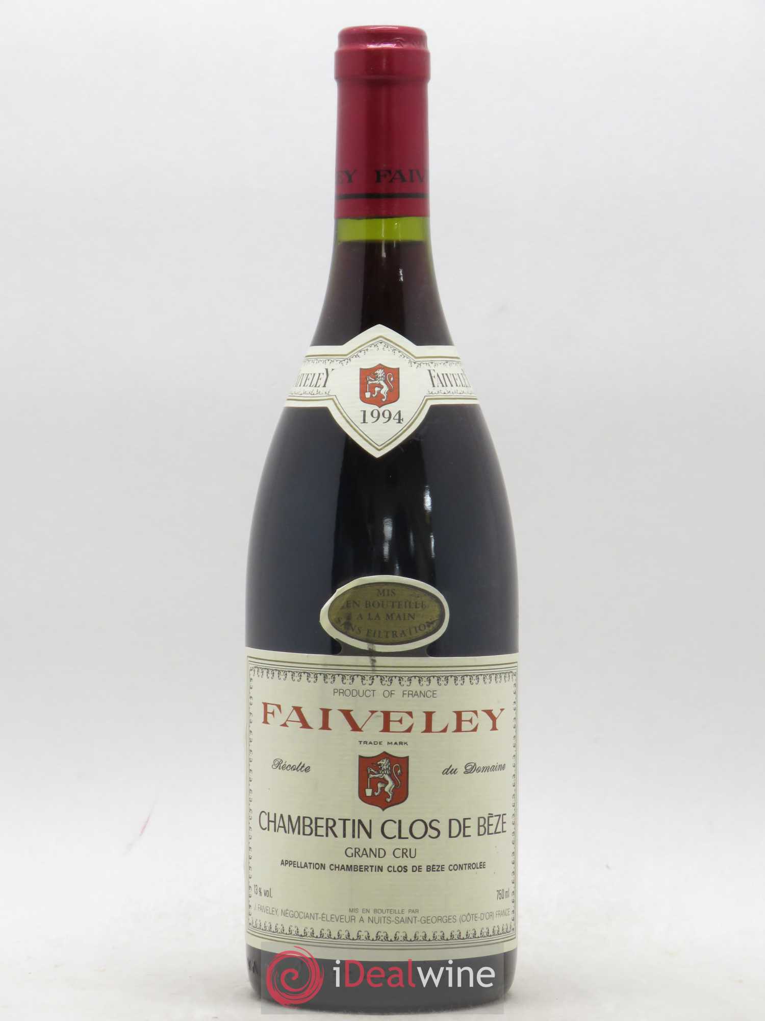 Chambertin Clos de Bèze Grand Cru Faiveley 1994 - Lot de 1 bouteille - 0