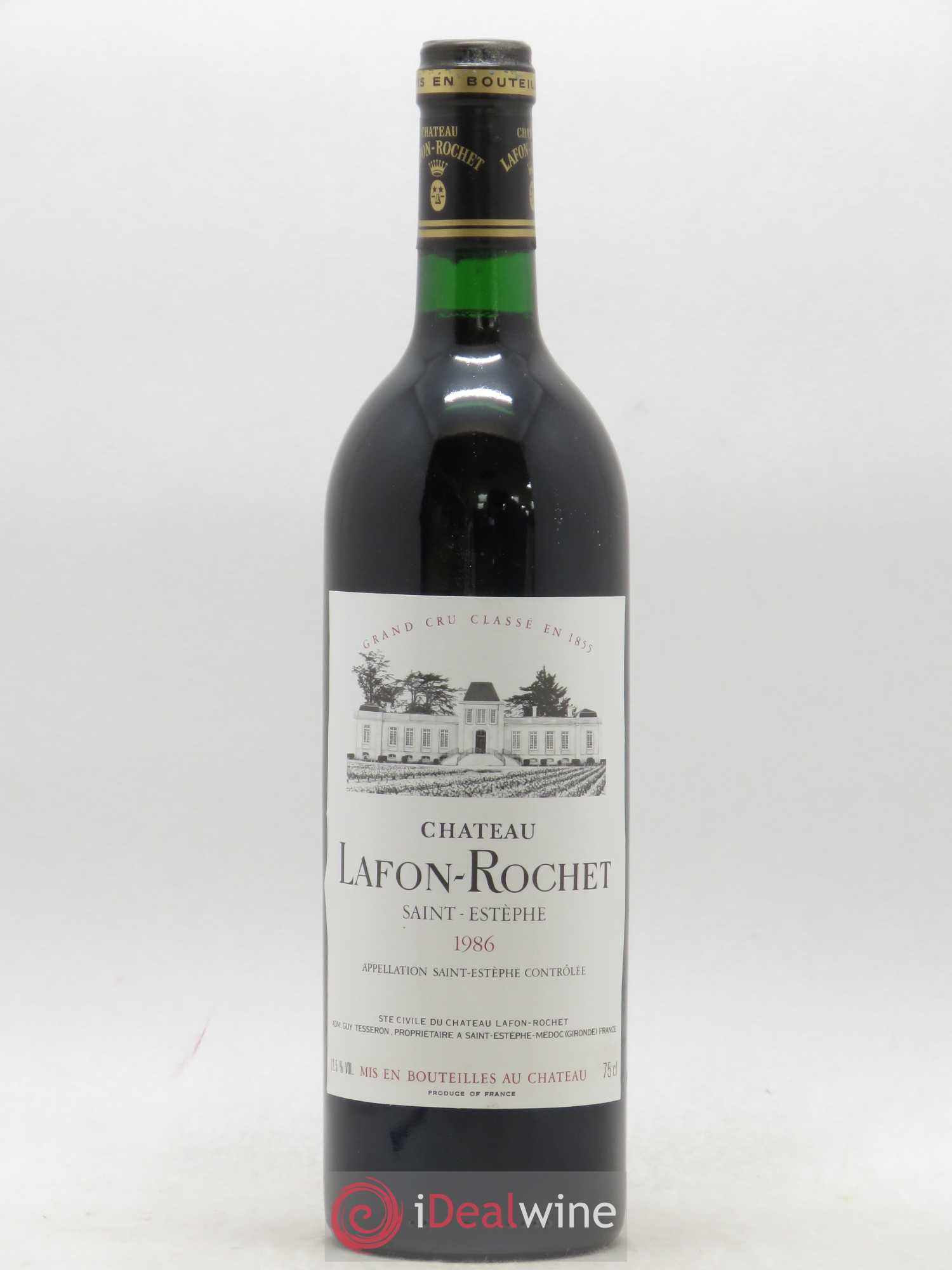 Château Lafon Rochet 4ème Grand Cru Classé 1986 - Lot de 1 bouteille - 0