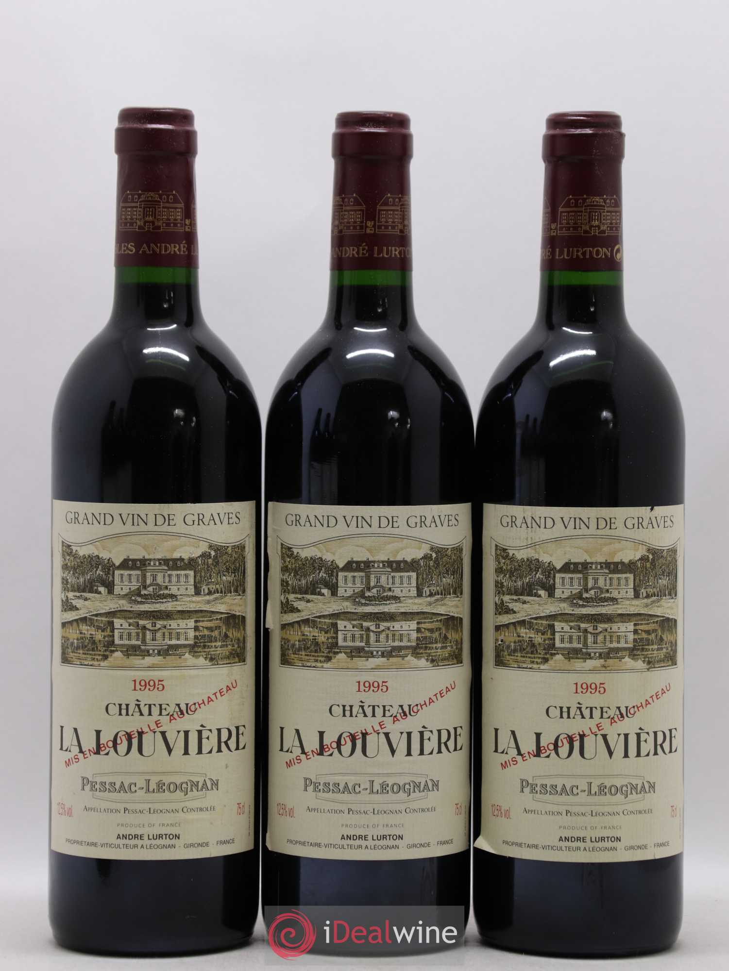 Château la Louvière 1995 - Lot de 6 bouteilles - 1