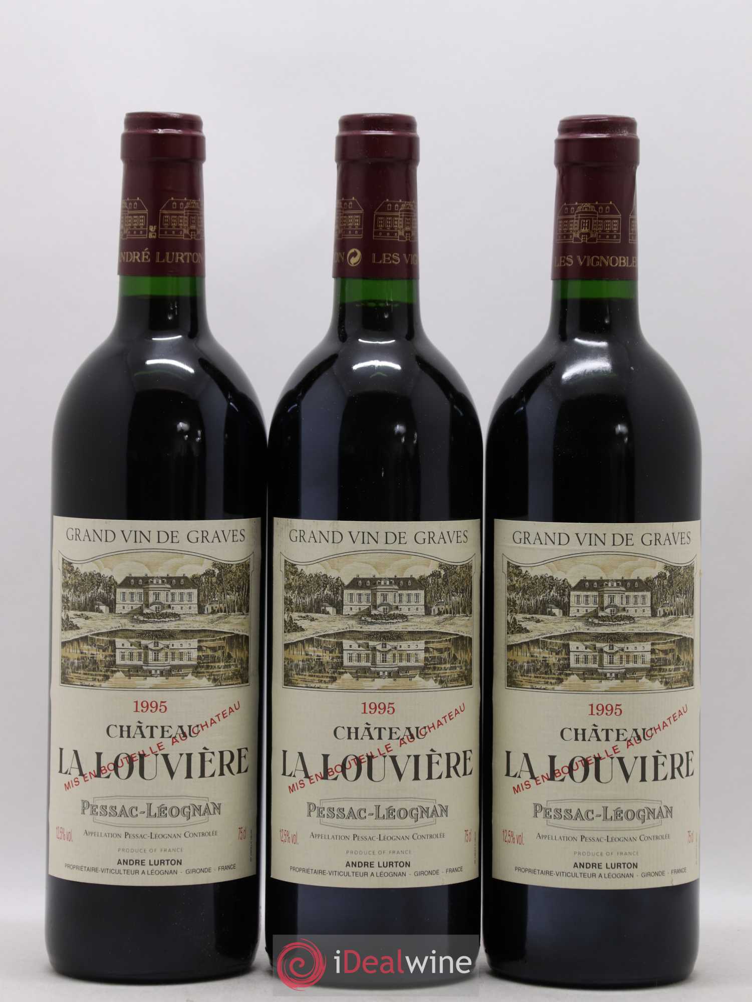 Château la Louvière 1995 - Lot de 6 bouteilles - 2