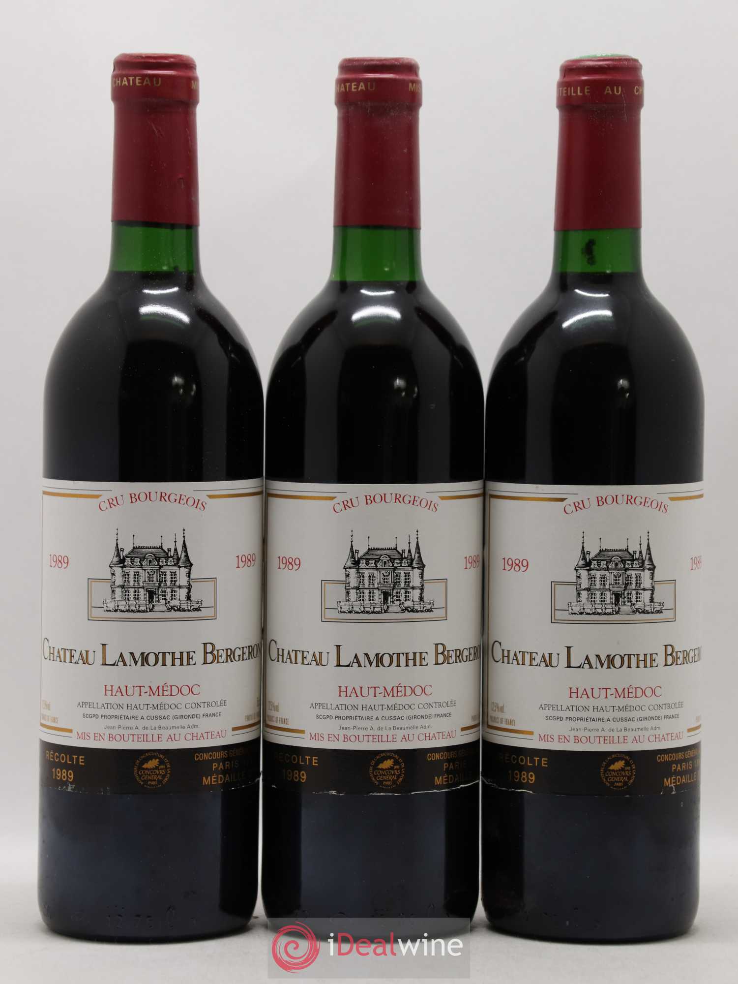 Château Lamothe Bergeron Cru Bourgeois  (sans prix de réserve) 1989 - Lot de 6 bouteilles - 2