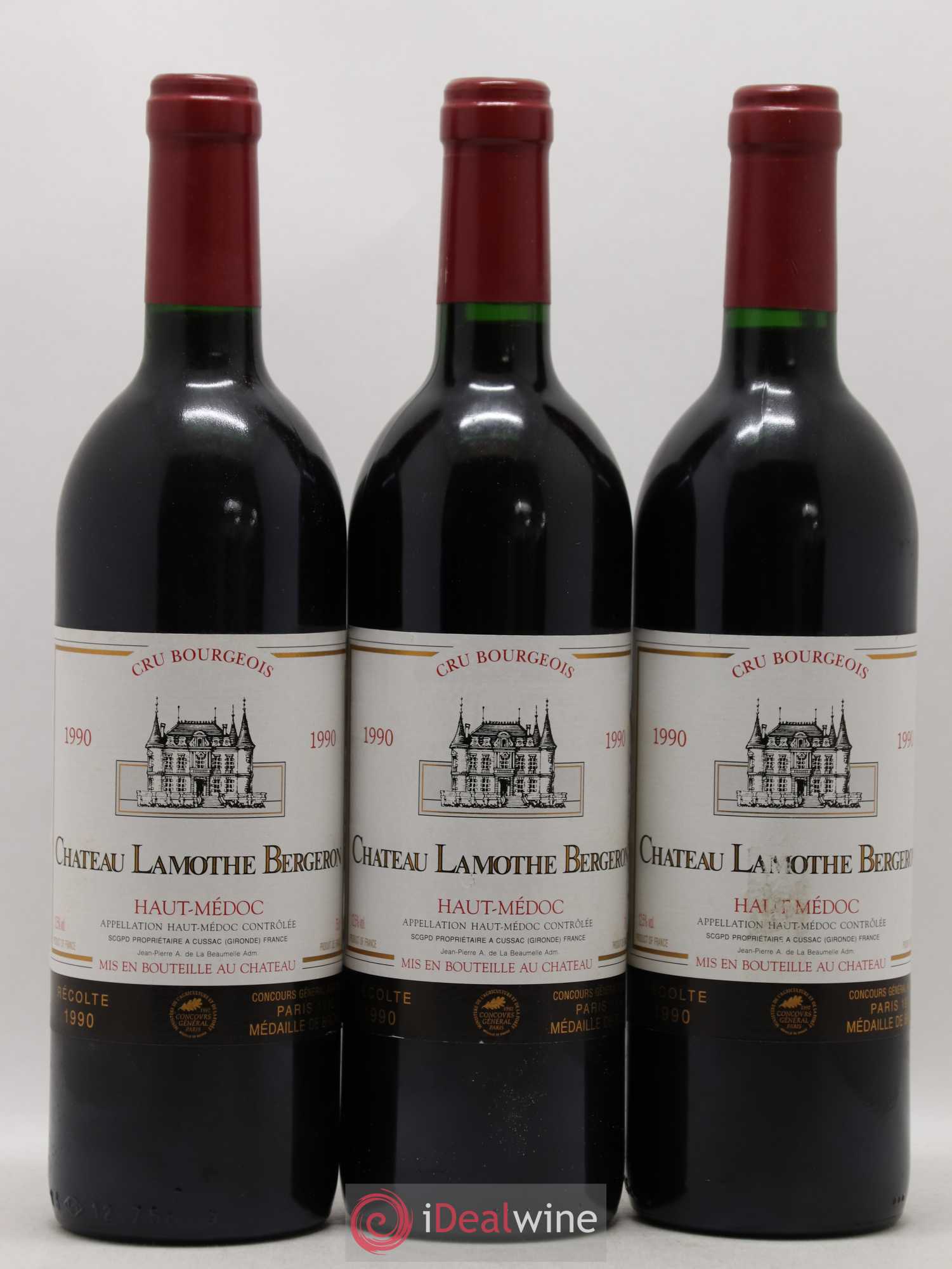 Château Lamothe Bergeron Cru Bourgeois (sans prix de réserve) 1990 - Lot de 6 bouteilles - 2