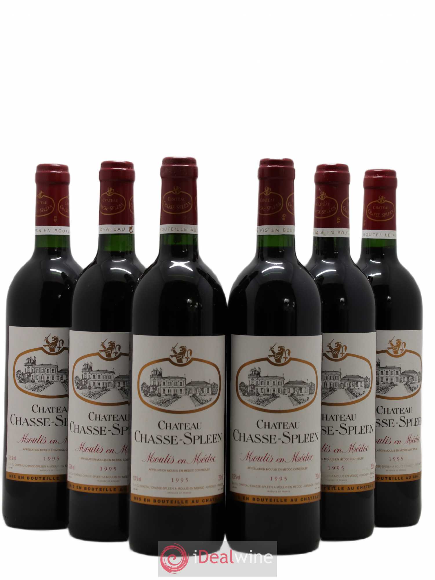 Château Chasse Spleen 1995 - Lot de 6 bouteilles - 0