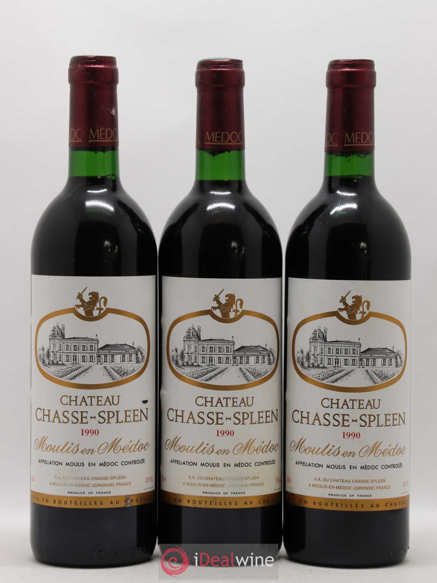 Château Chasse Spleen 1990 - Lot de 6 bouteilles - 2