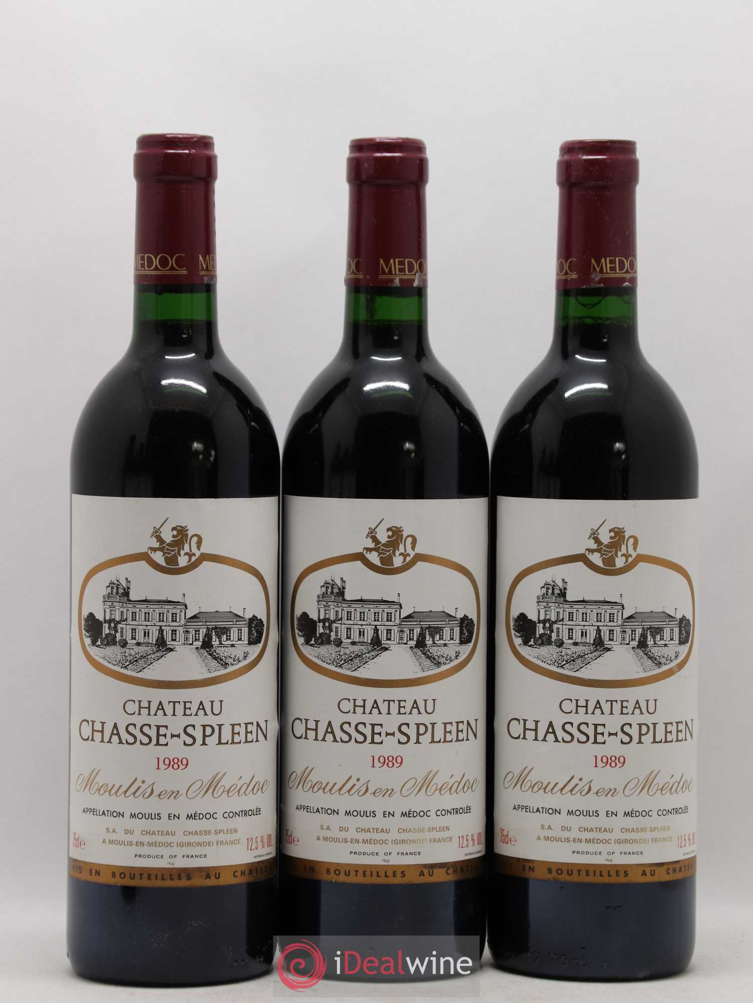 Château Chasse Spleen 1989 - Lot de 6 bouteilles - 1