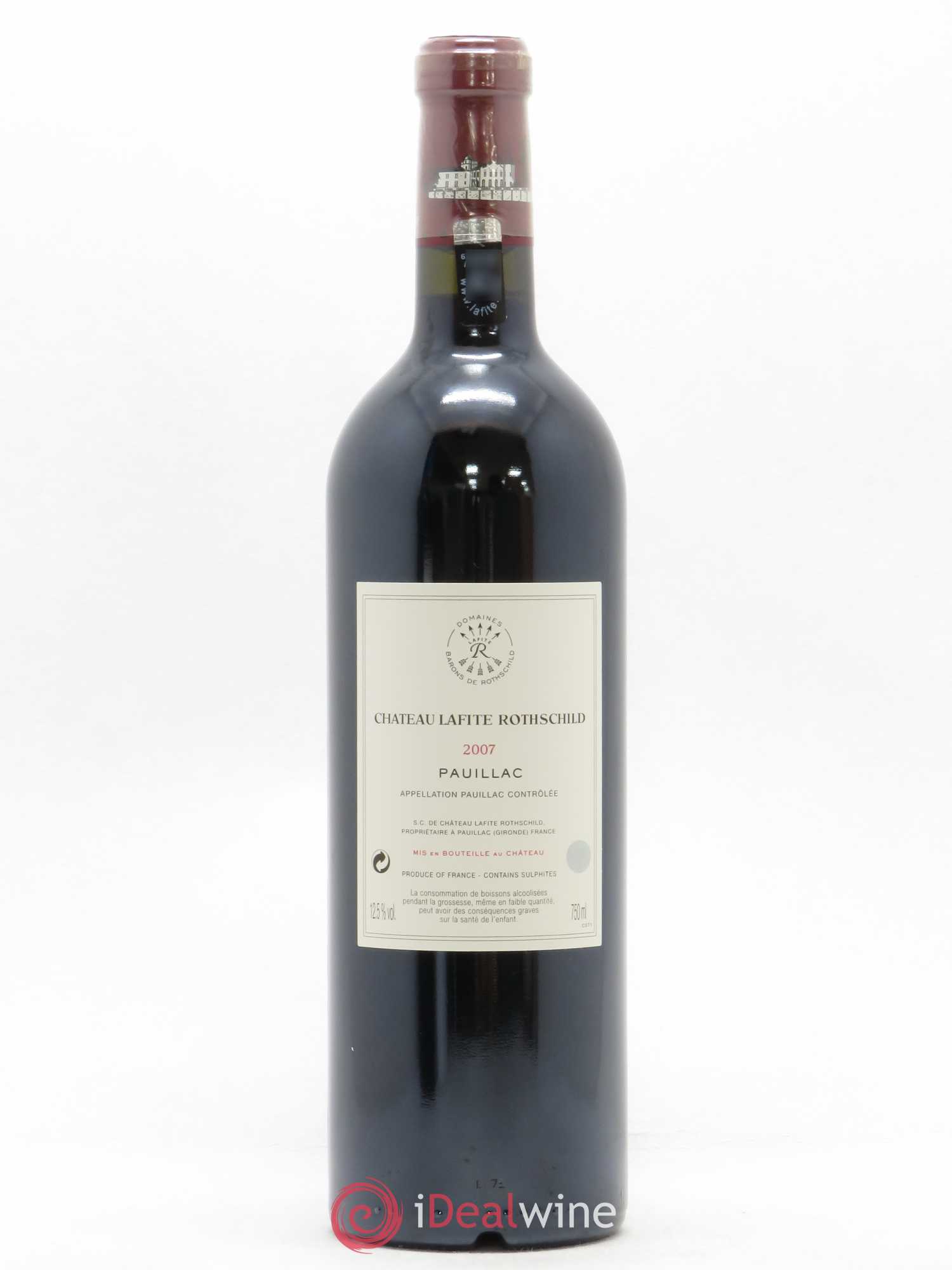Château Lafite Rothschild 1er Grand Cru Classé 2007 - Lot de 1 bouteille - 1