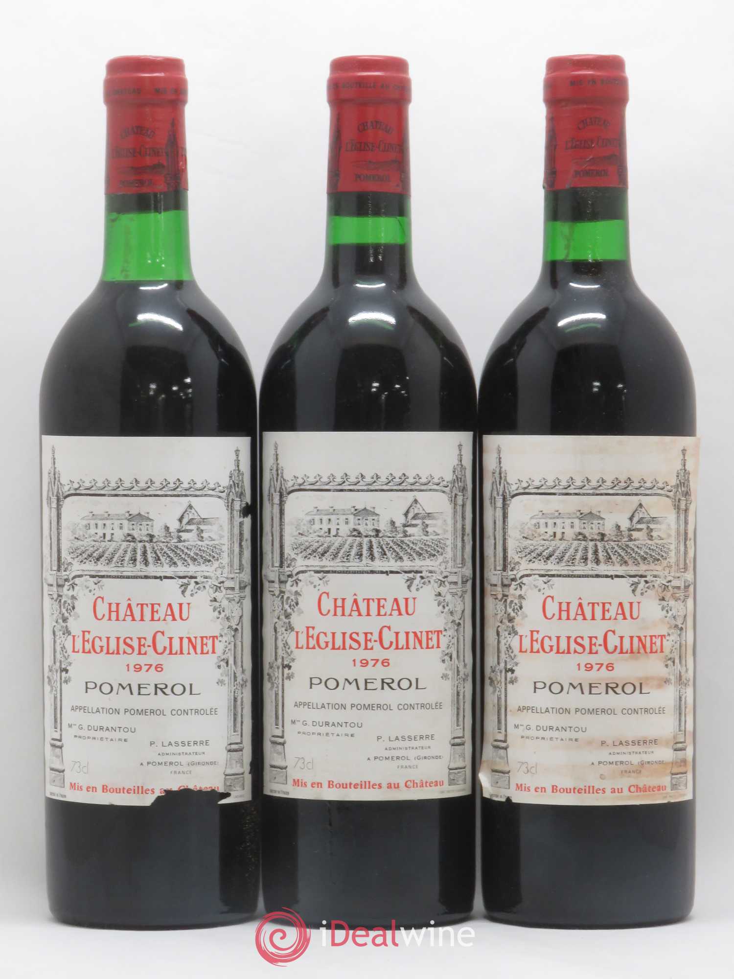 Château l' Église Clinet 1976 - Lot de 12 bouteilles - 2