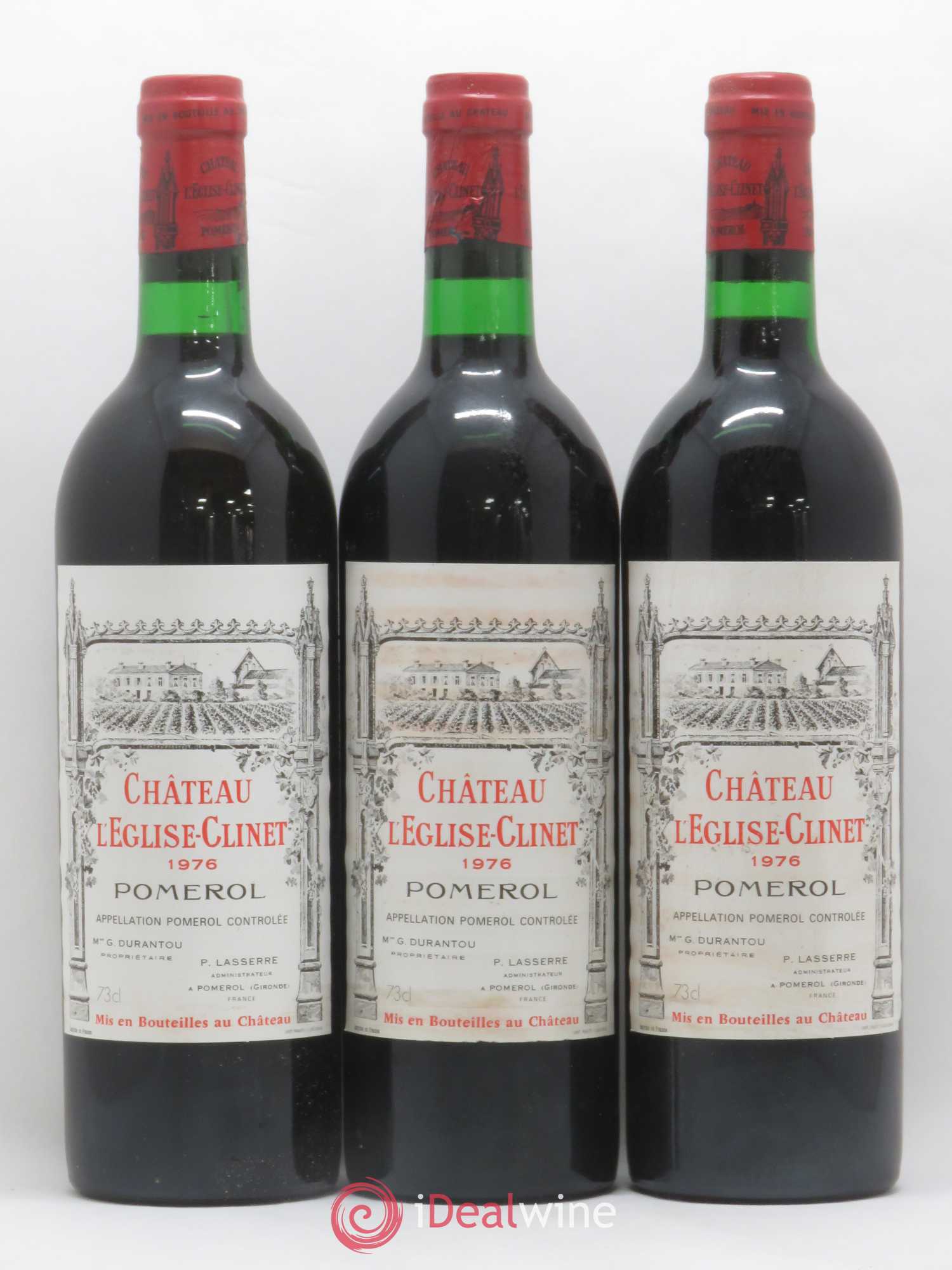 Château l' Église Clinet 1976 - Lot de 12 bouteilles - 3
