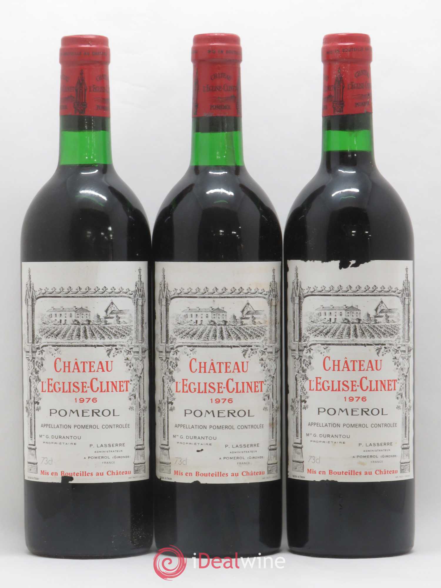 Château l' Église Clinet 1976 - Lot de 12 bouteilles - 4