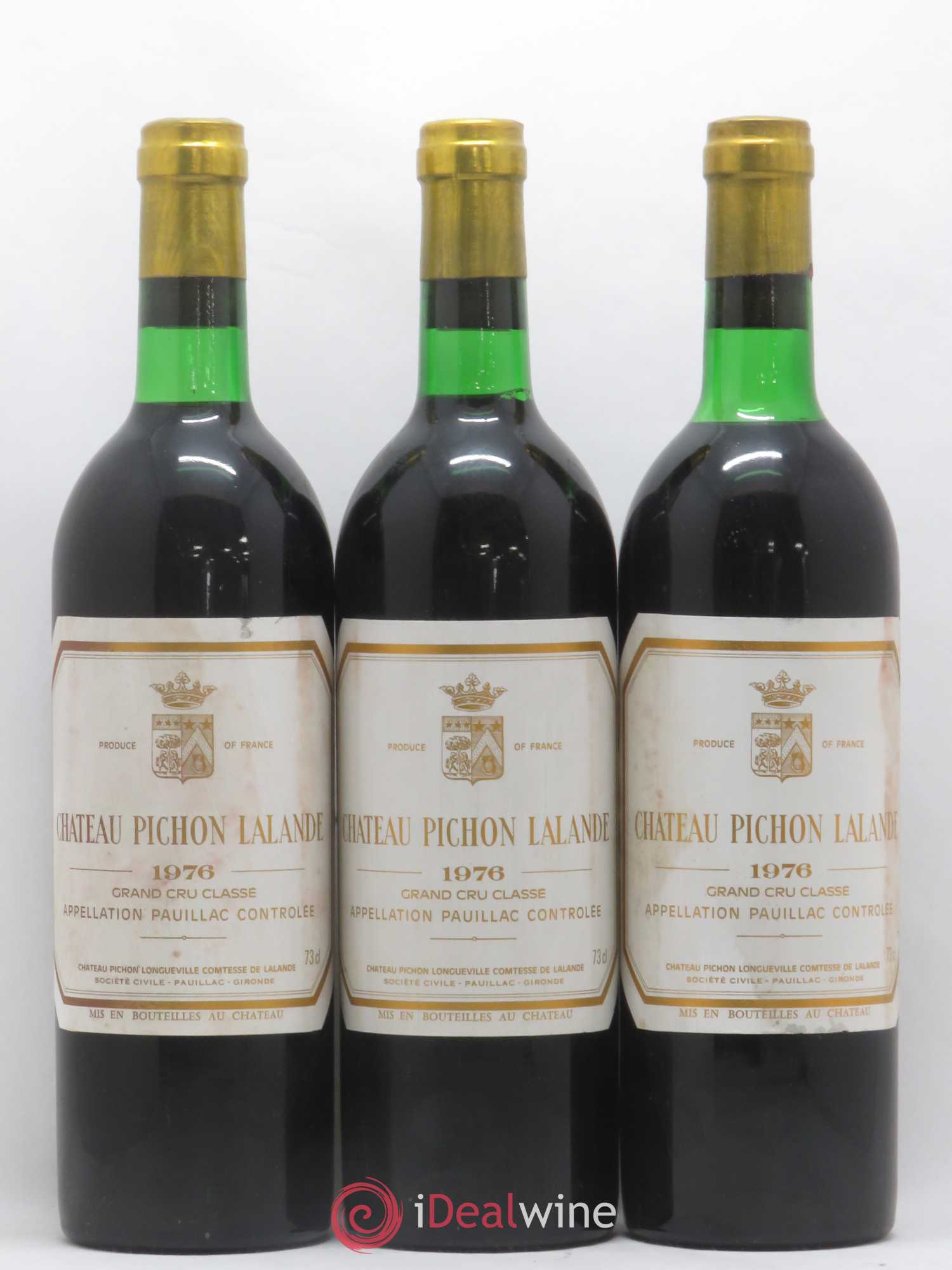 Château Pichon Longueville Comtesse de Lalande 2ème Grand Cru Classé 1976 - Lot de 12 bouteilles - 2