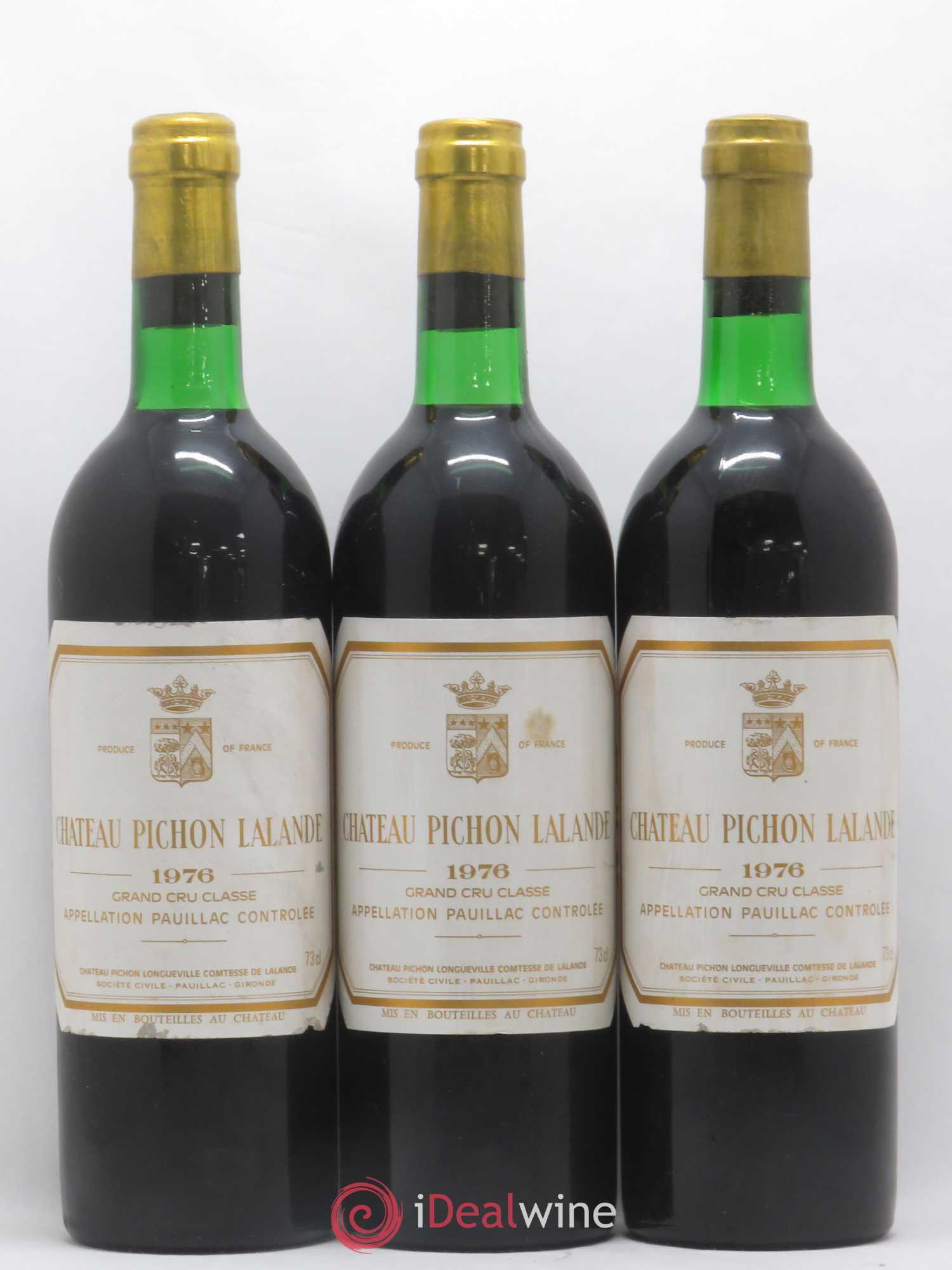 Château Pichon Longueville Comtesse de Lalande 2ème Grand Cru Classé 1976 - Lot de 12 bouteilles - 3