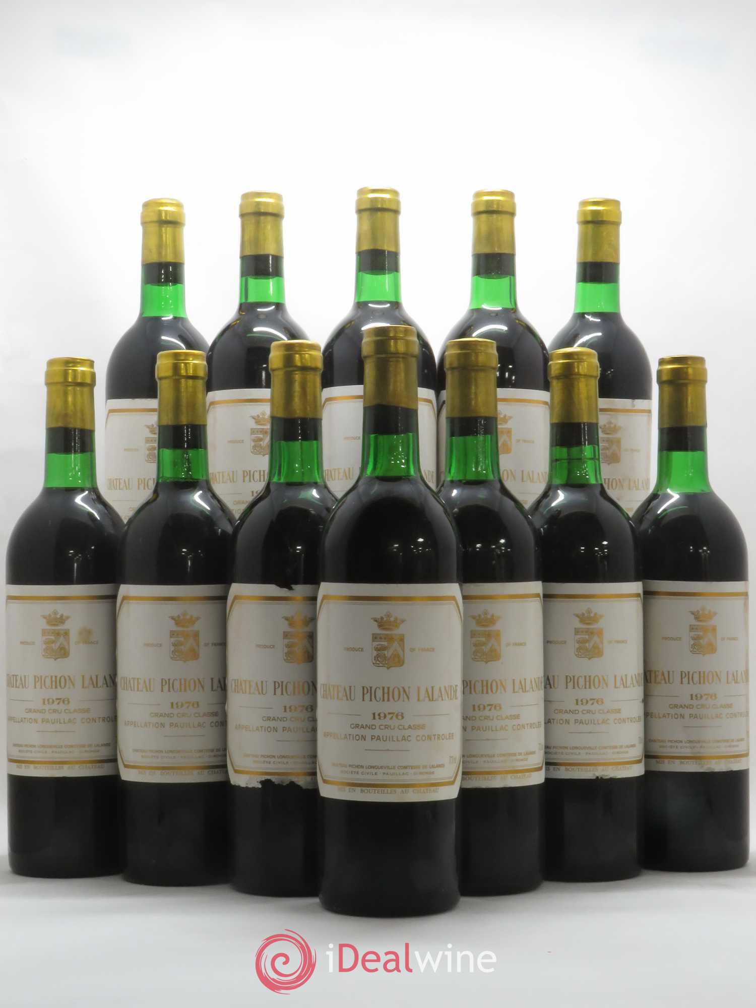 Château Pichon Longueville Comtesse de Lalande 2ème Grand Cru Classé 1976 - Lot de 12 bouteilles - 0
