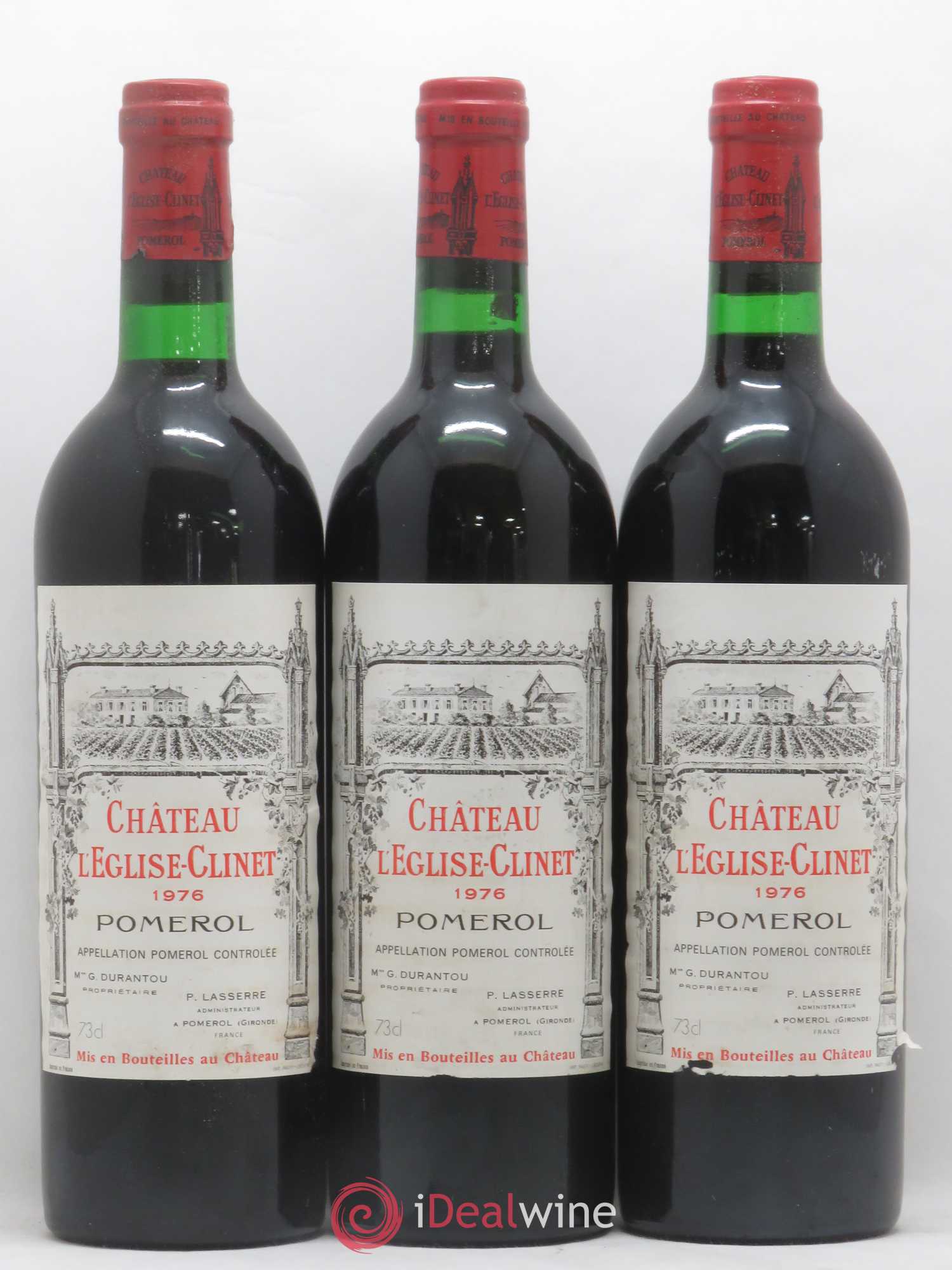 Château l' Église Clinet 1976 - Lot de 12 bouteilles - 1