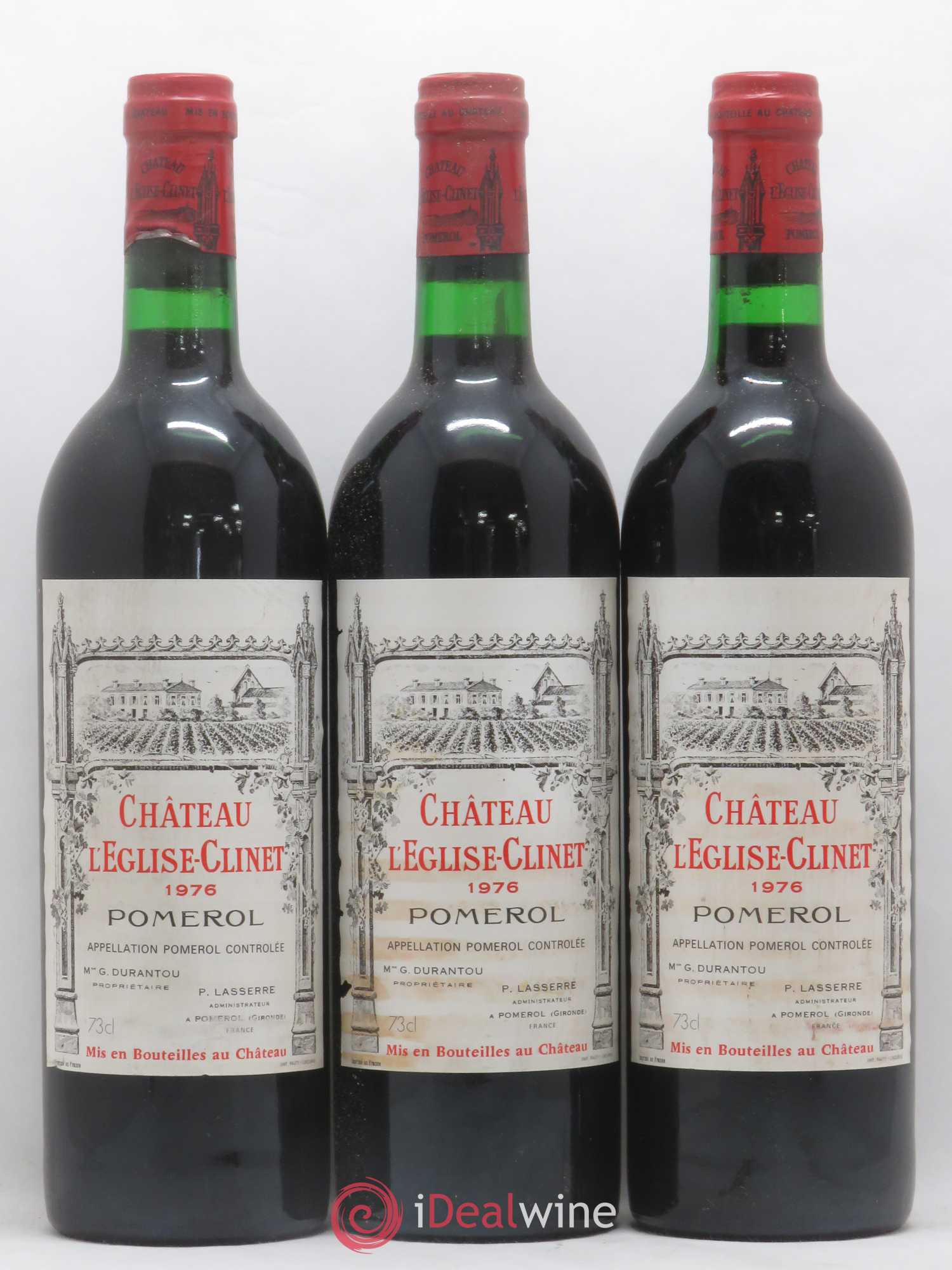 Château l' Église Clinet 1976 - Lot de 12 bouteilles - 2