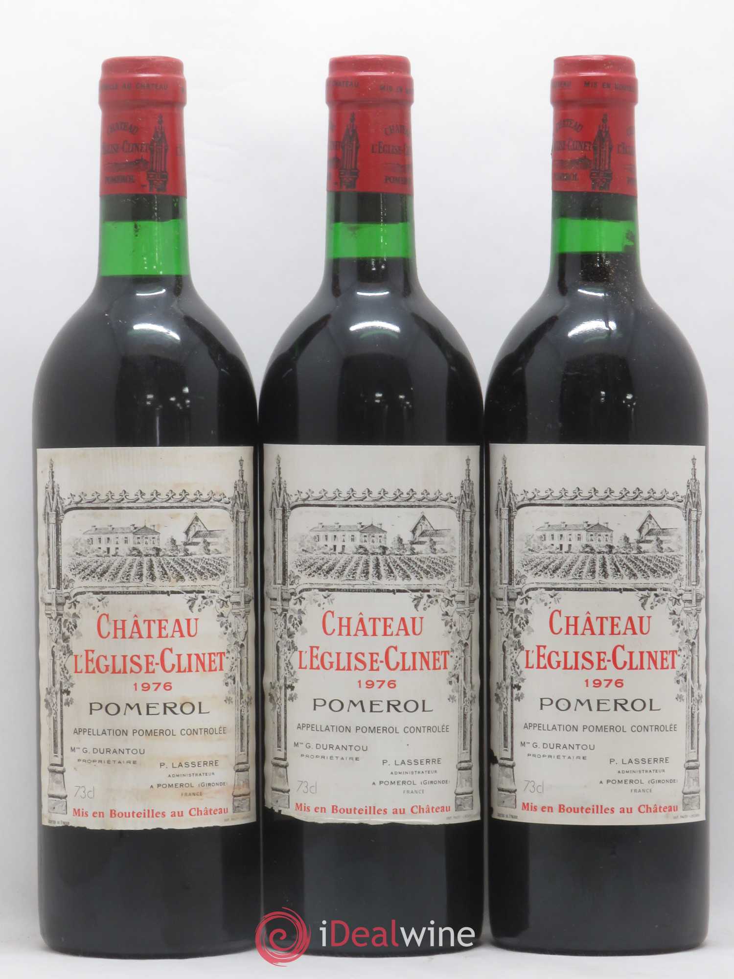 Château l' Église Clinet 1976 - Lot de 12 bouteilles - 3