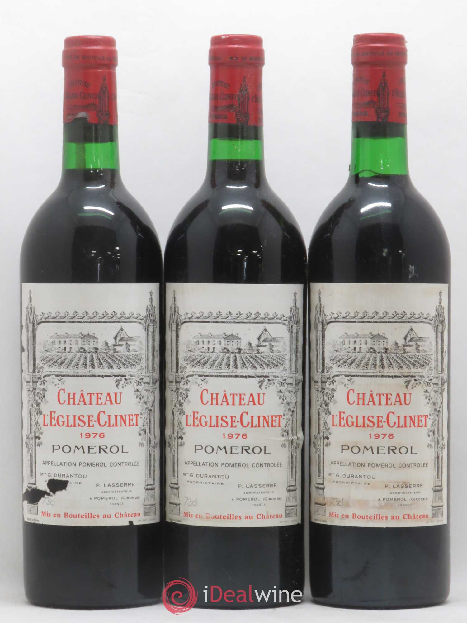 Château l' Église Clinet 1976 - Lot de 12 bouteilles - 4