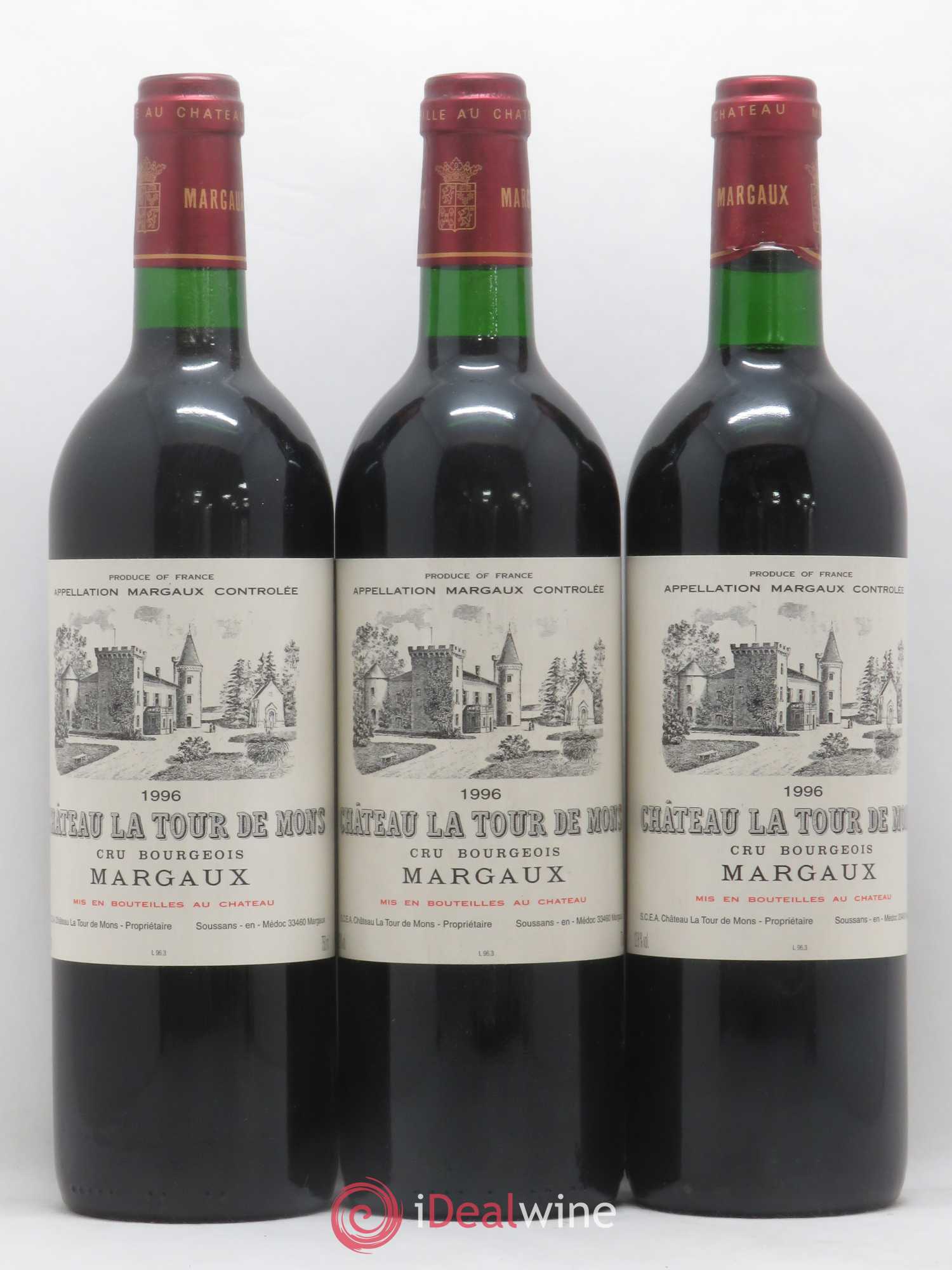Château la Tour de Mons Cru Bourgeois 1996 - Lot de 12 bouteilles - 3