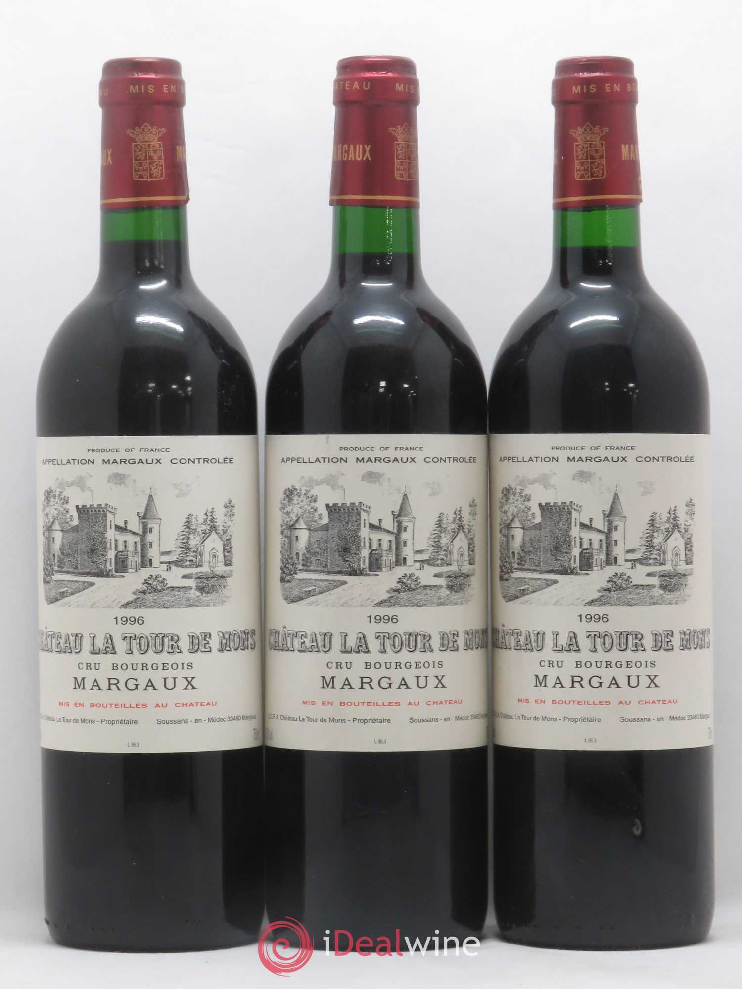 Château la Tour de Mons Cru Bourgeois 1996 - Lot de 12 bouteilles - 4