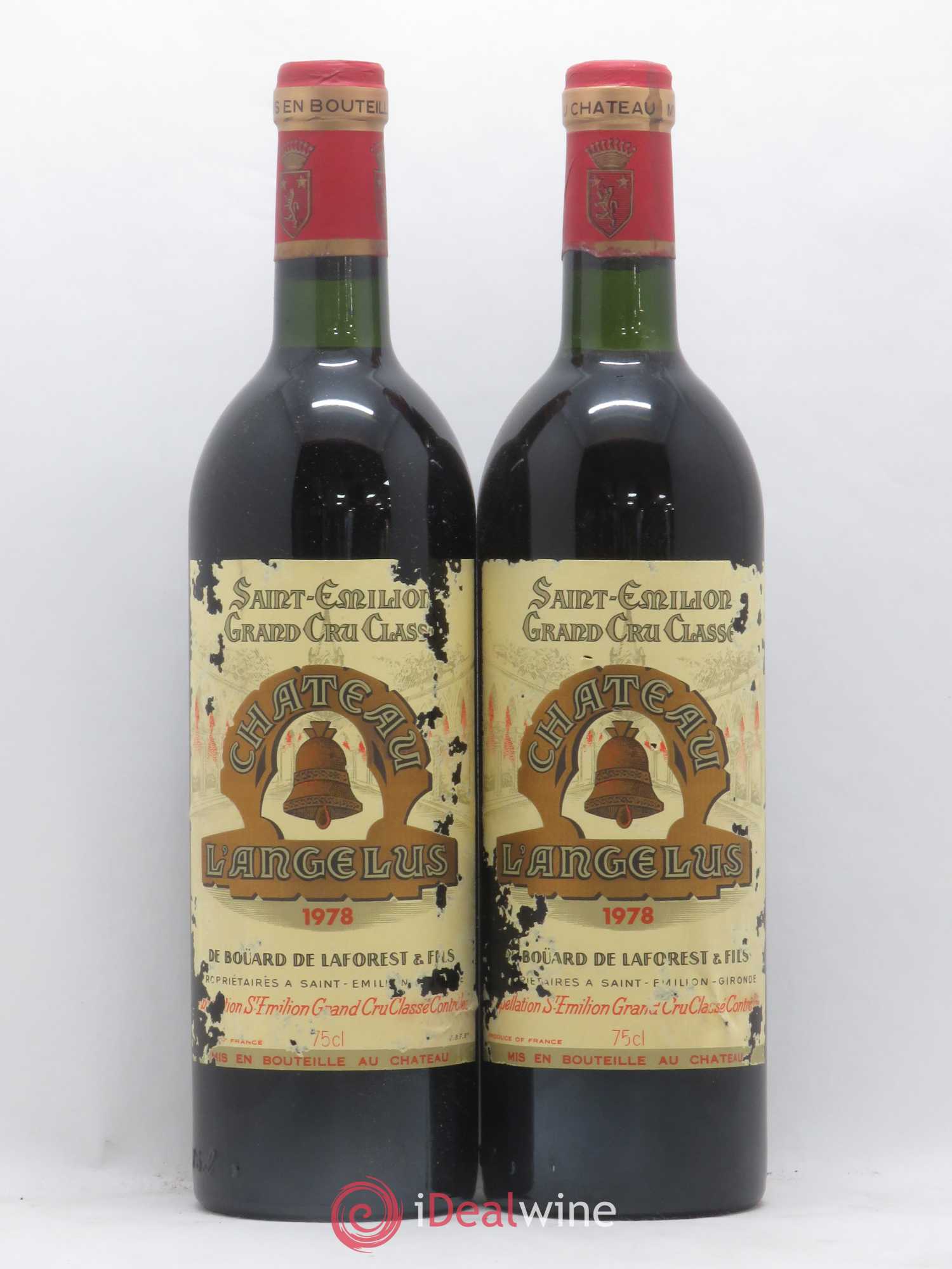 Château Angélus 1er Grand Cru Classé A 1978 - Lot de 2 bouteilles - 0