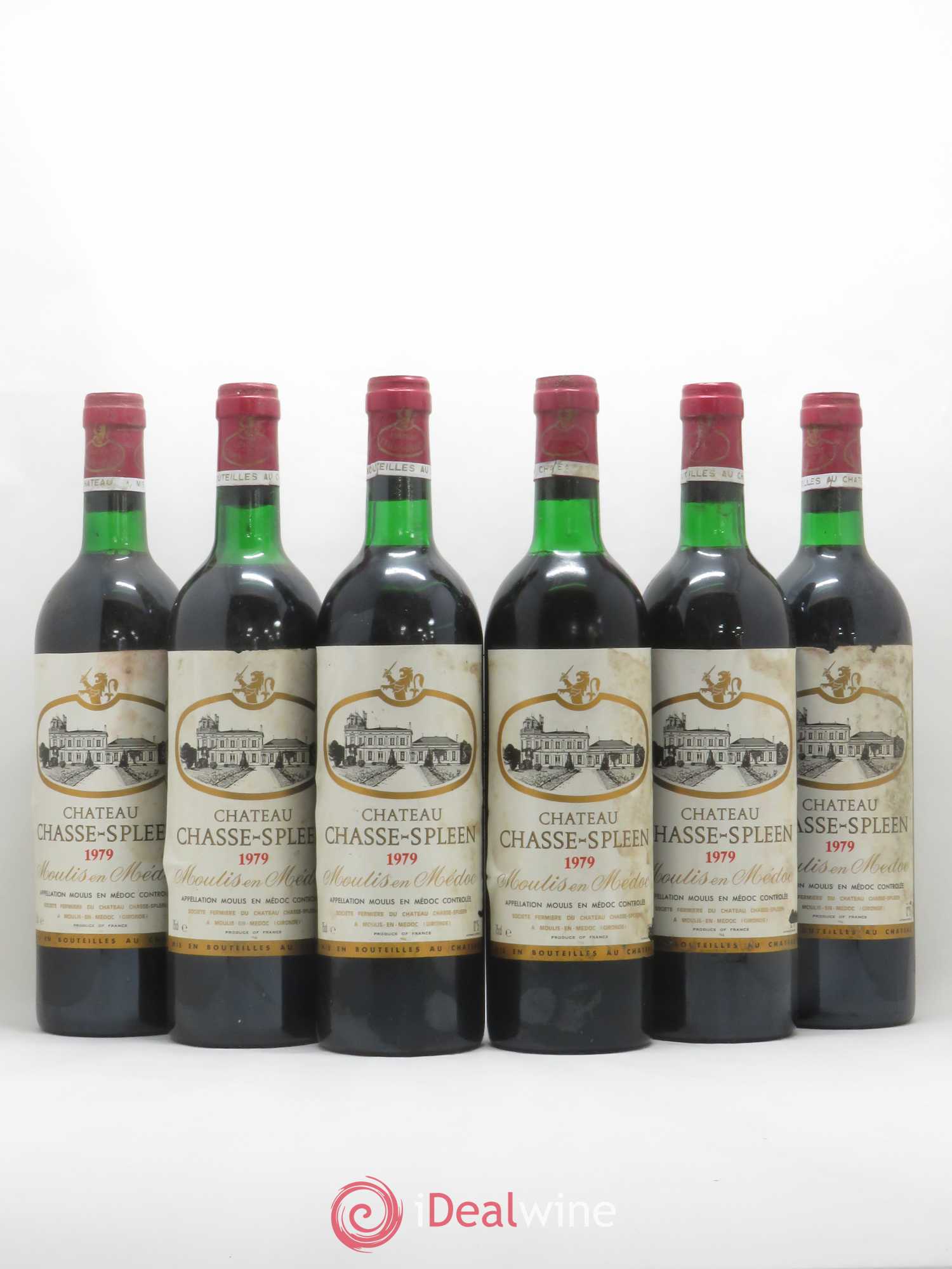 Château Chasse Spleen 1979 - Lot de 6 bouteilles - 0