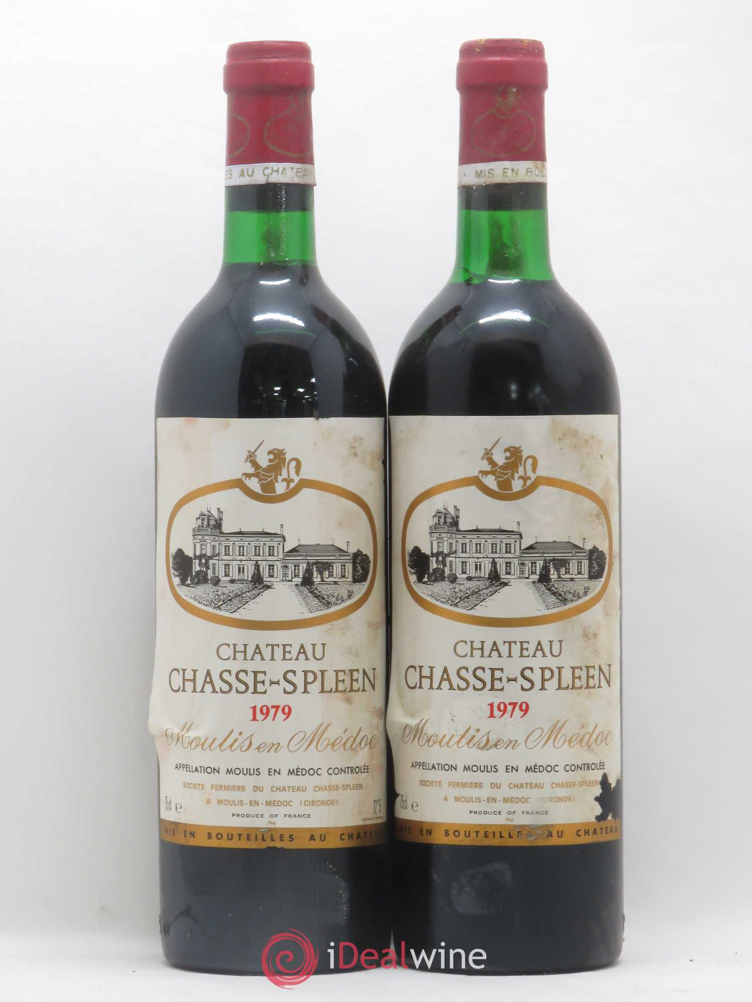 Château Chasse Spleen 1979 - Lot de 2 bouteilles - 0