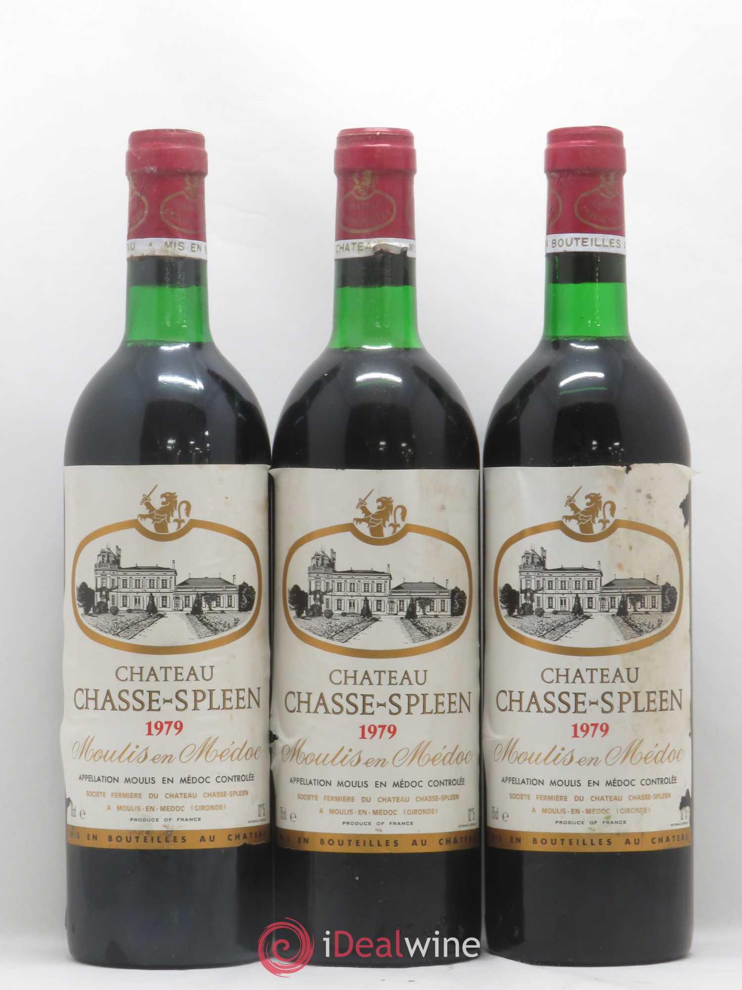 Château Chasse Spleen 1979 - Lot de 6 bouteilles - 1