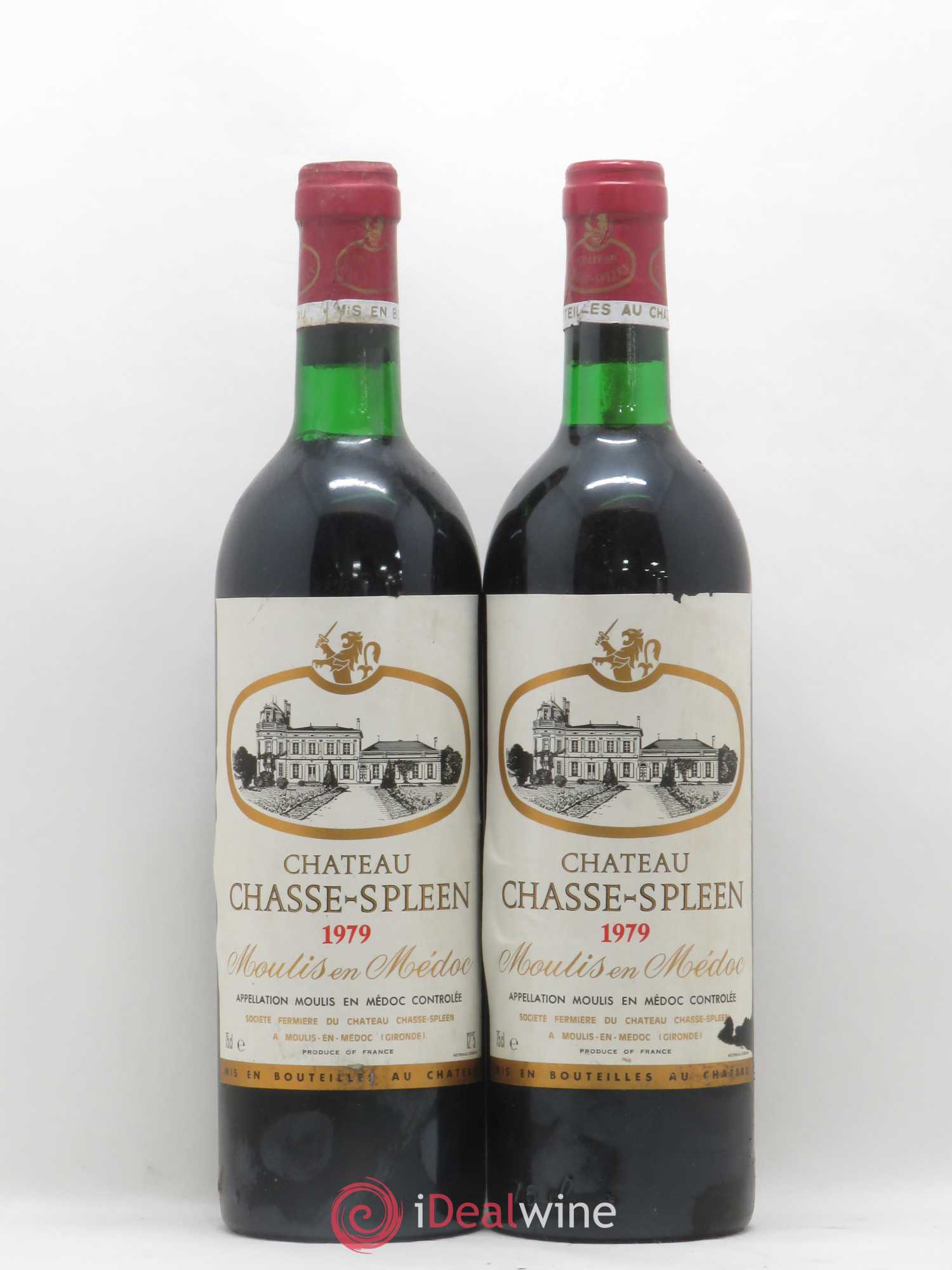 Château Chasse Spleen 1979 - Lot de 2 bouteilles - 0