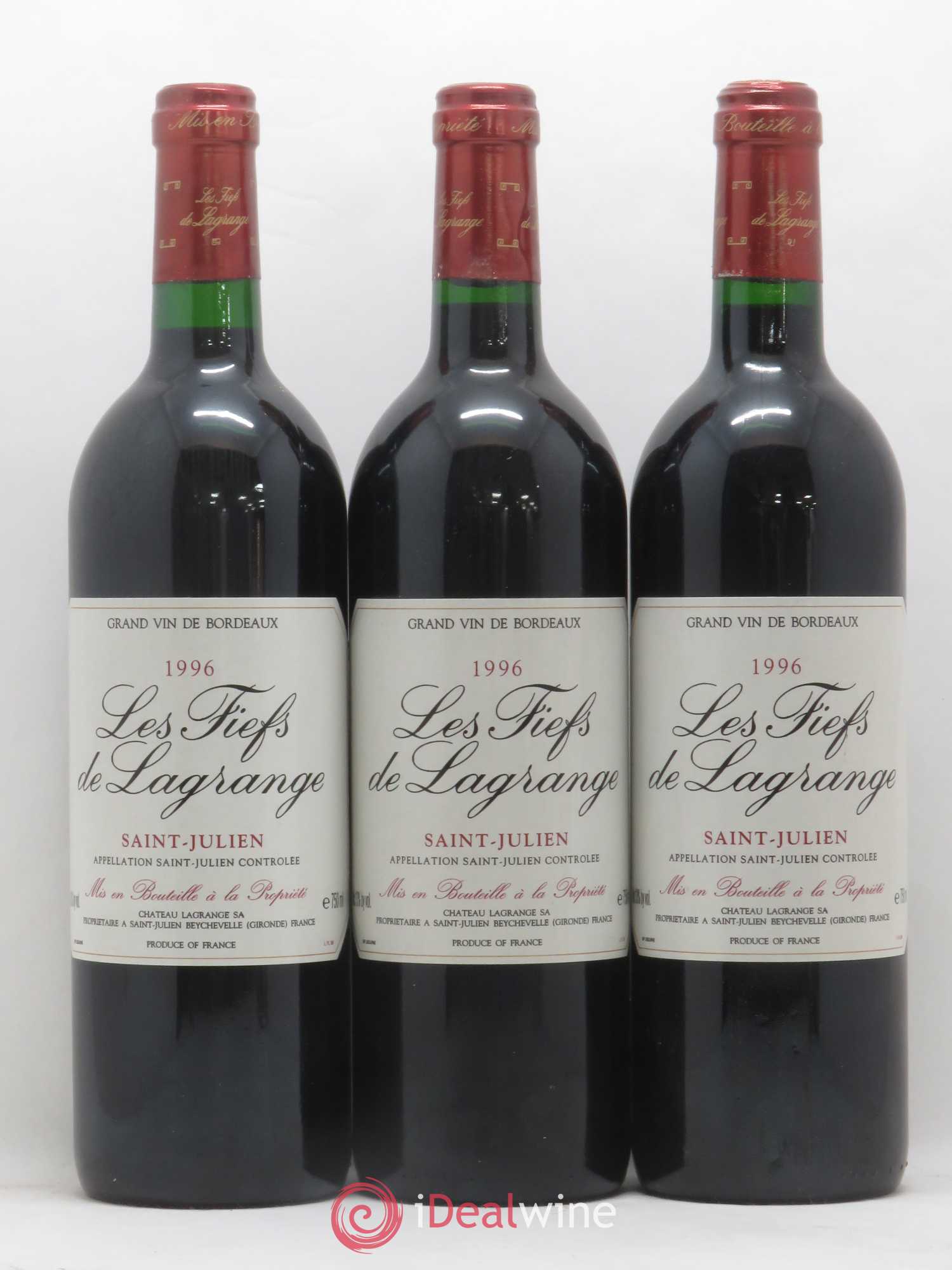 Les Fiefs de Lagrange Second Vin 1996 - Lot de 12 bouteilles - 1