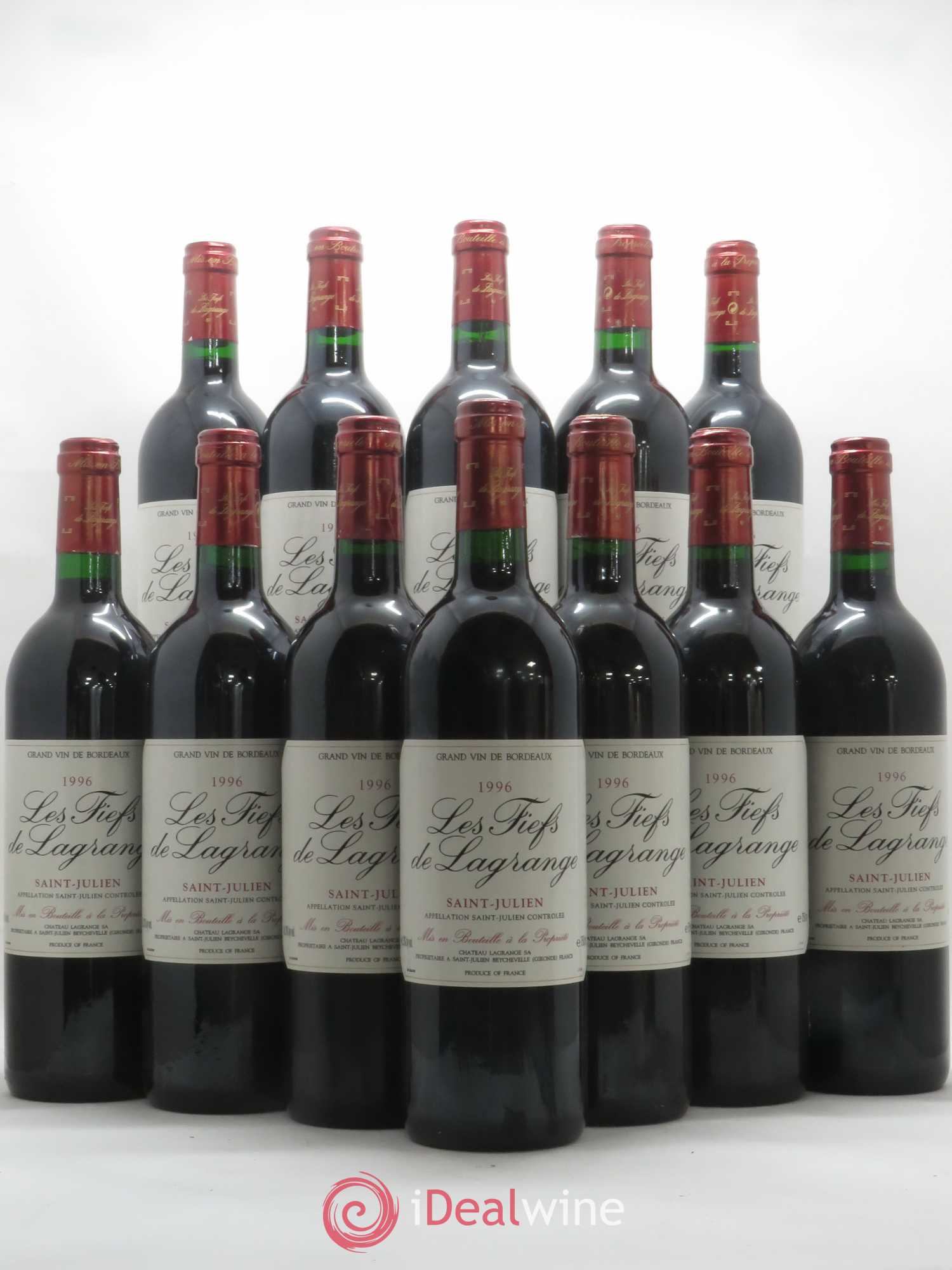 Les Fiefs de Lagrange Second Vin 1996 - Lot de 12 bouteilles - 0