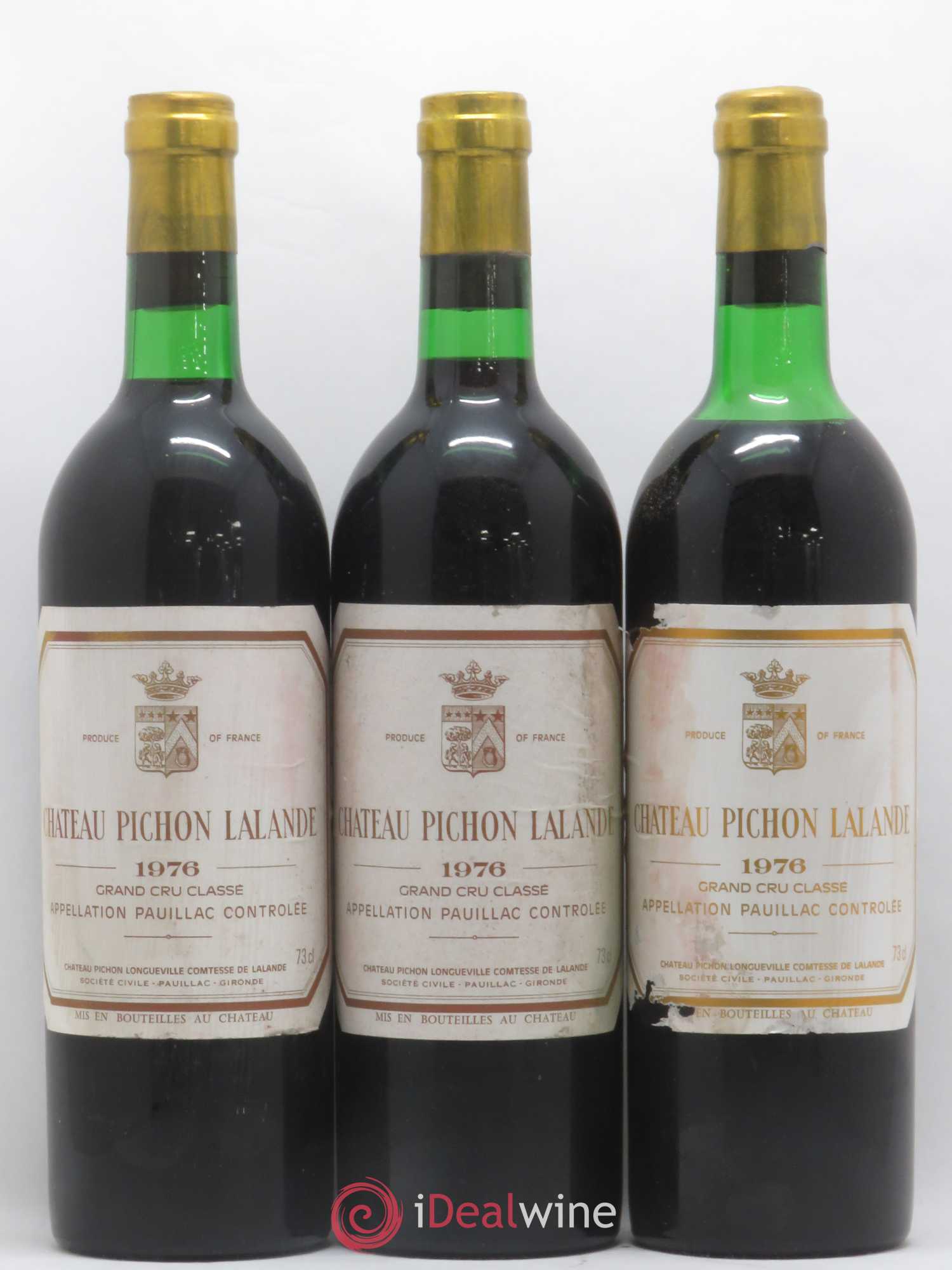 Château Pichon Longueville Comtesse de Lalande 2ème Grand Cru Classé 1976 - Lot de 12 bouteilles - 2