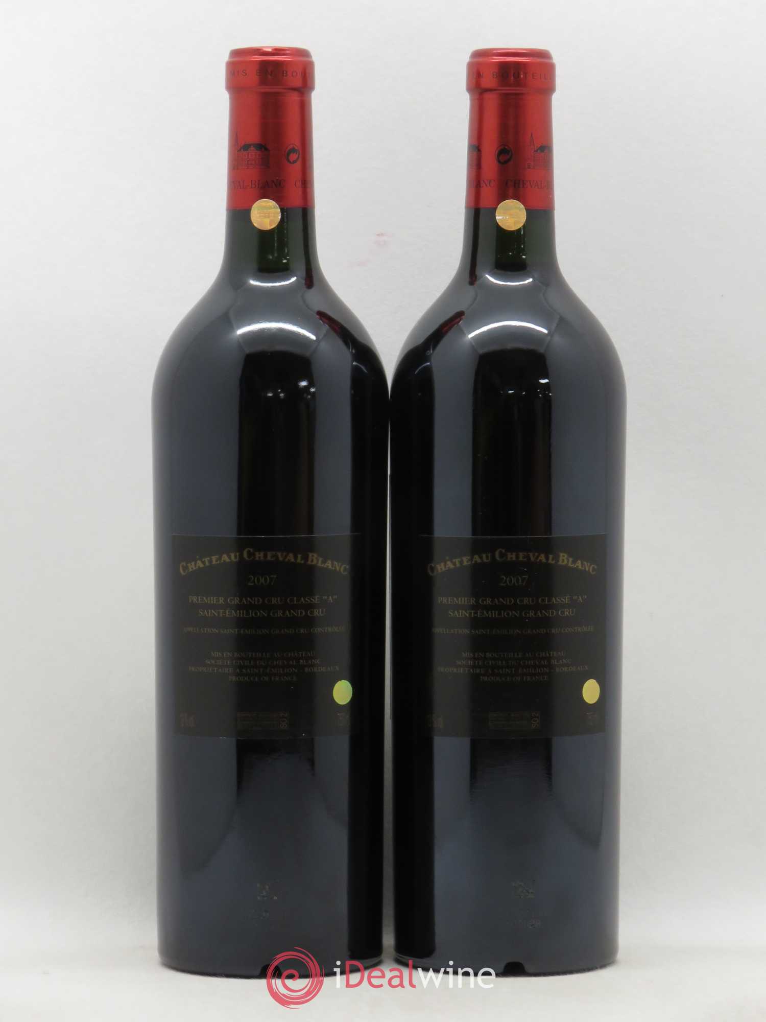 Château Cheval Blanc 1er Grand Cru Classé A 2007 - Lot de 2 bouteilles - 1