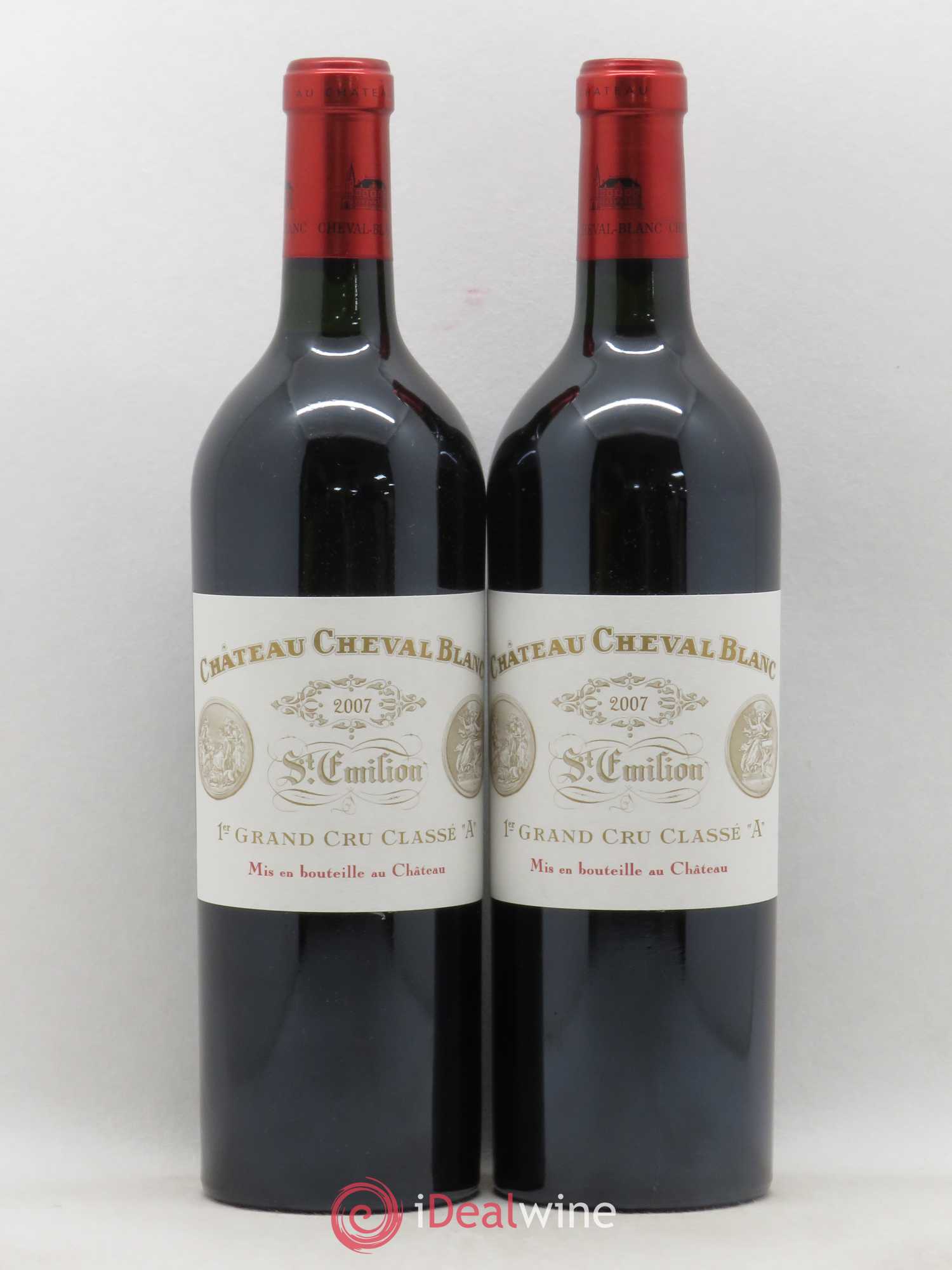 Château Cheval Blanc 1er Grand Cru Classé A 2007 - Lot de 2 bouteilles - 0