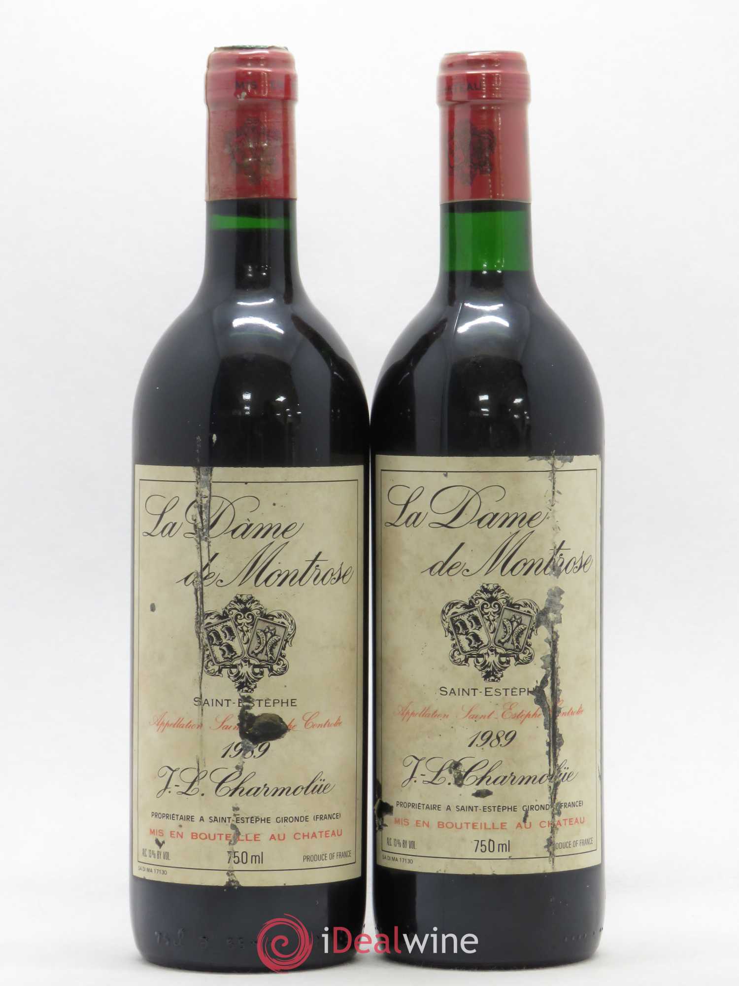 La Dame de Montrose Second Vin 1989 - Lot de 2 bouteilles - 0
