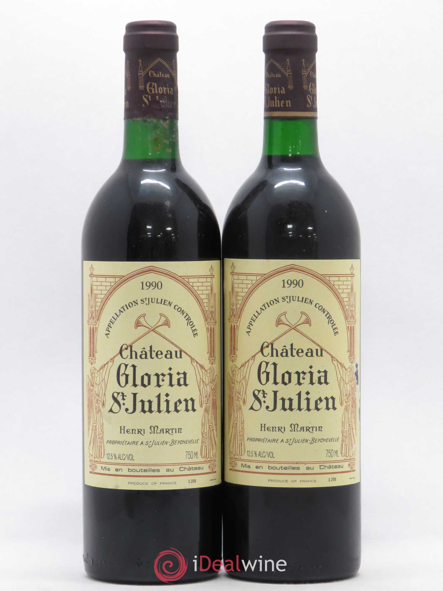 Château Gloria 1990 - Lot de 2 bouteilles - 0