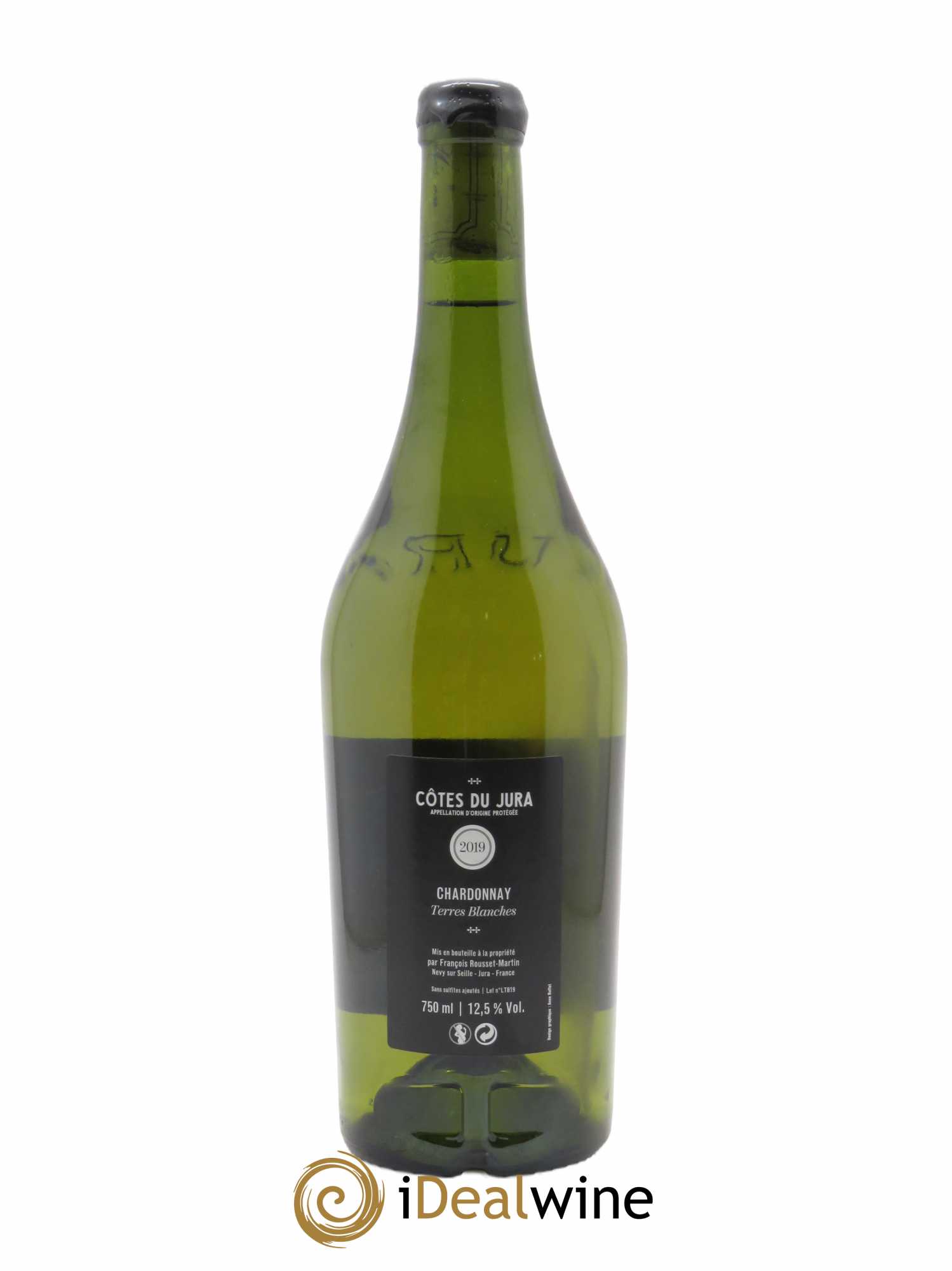 Vin de France Terres Blanches Chardonnay François Rousset Martin 2019 - Lot de 1 bouteille - 1