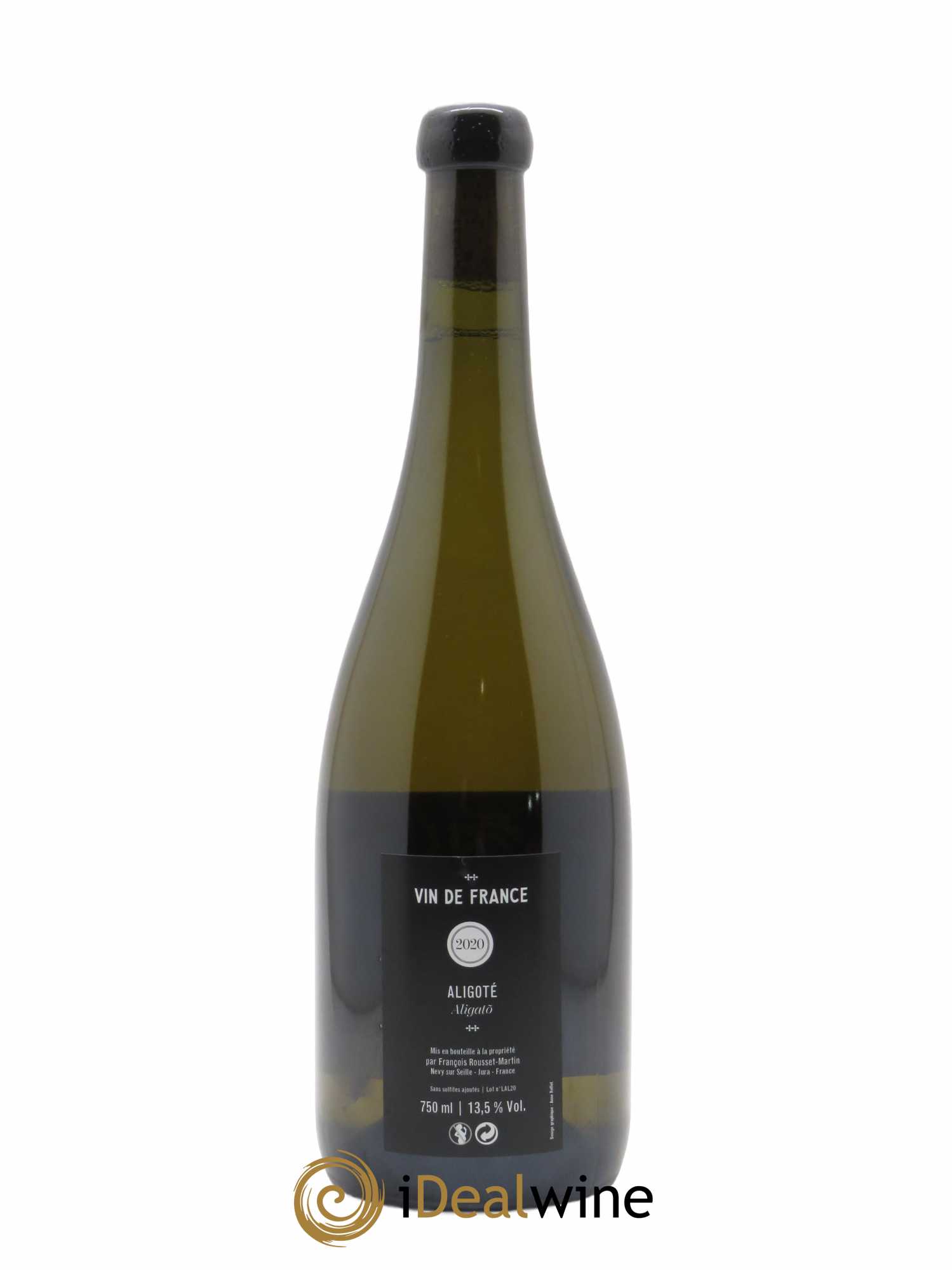 Vin de France Aligoté Aligato François Rousset Martin 2020 - Lot de 1 bouteille - 1
