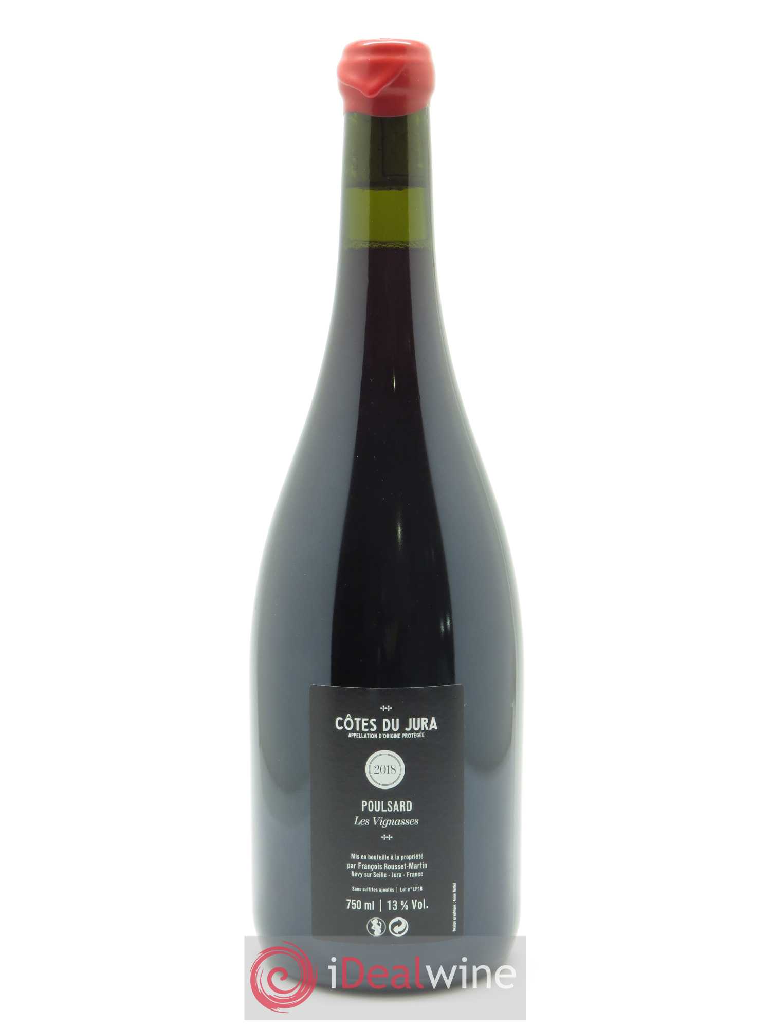 Côtes du Jura Les Vignasses Poulsard François Rousset Martin 2018 - Lot de 1 bouteille - 1