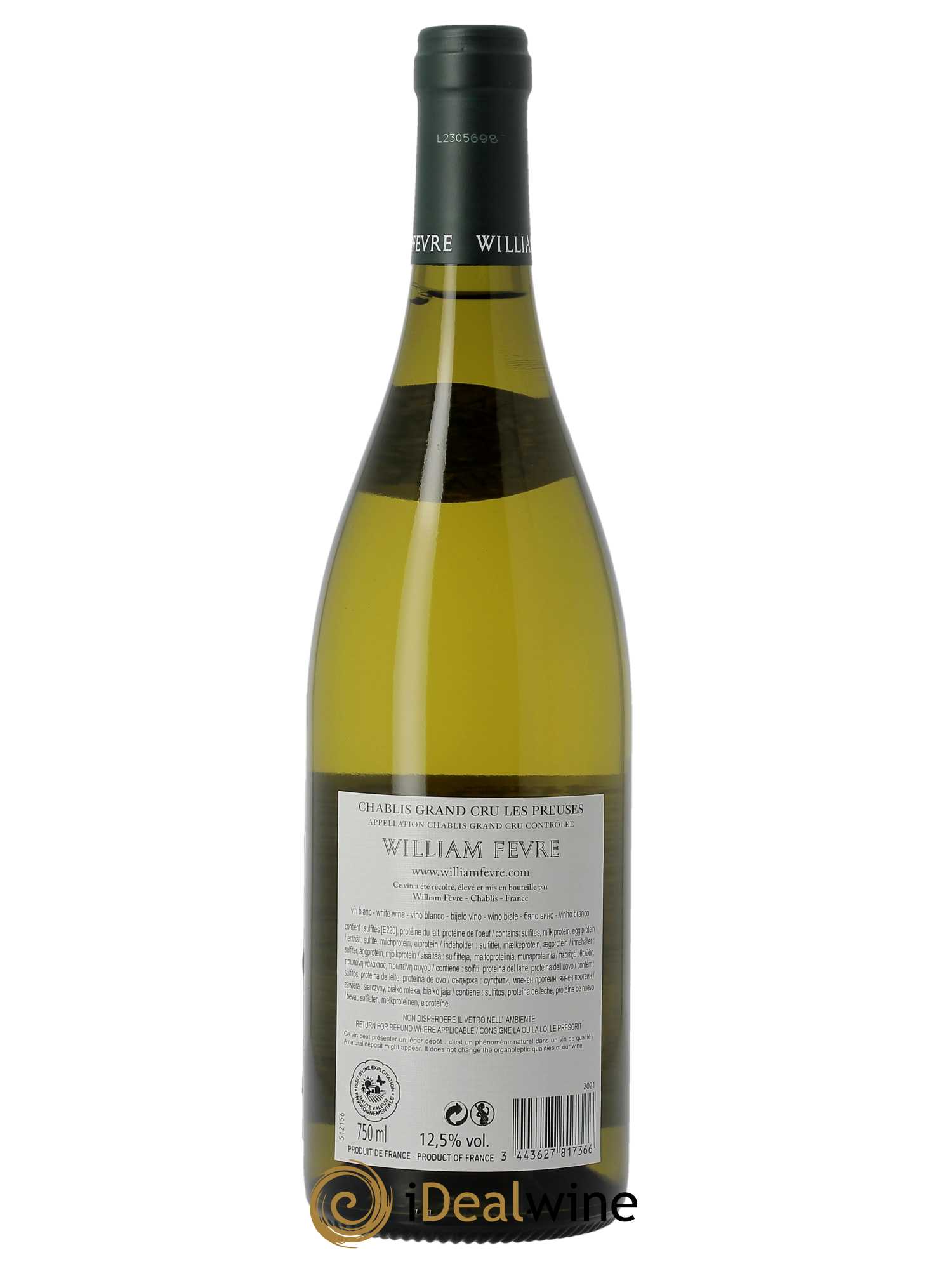 Chablis Grand Cru les Preuses William Fèvre  2021 - Lot of 1 bottle - 1
