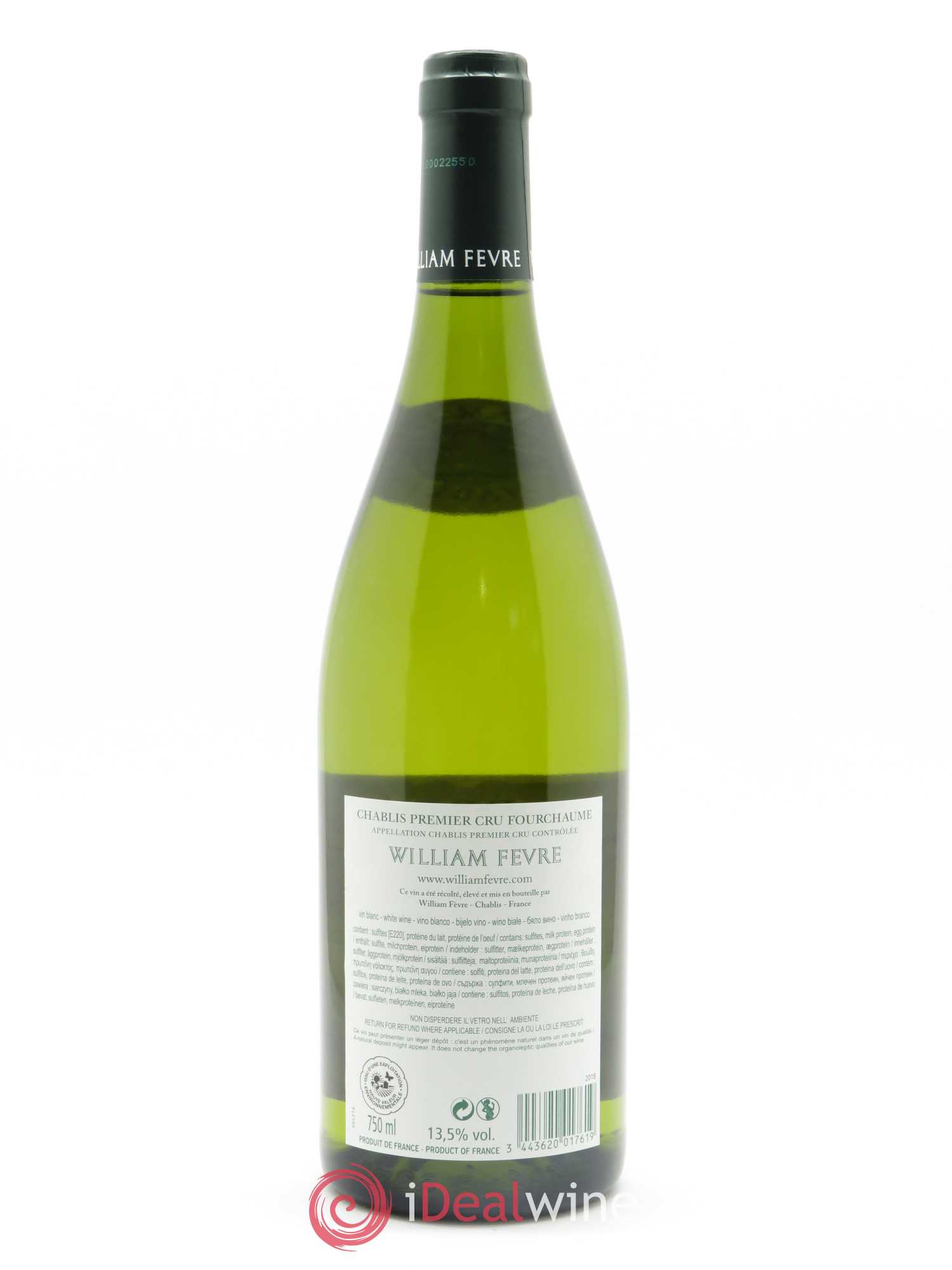 Chablis 1er Cru Fourchaume William Fèvre 2018 - Lot de 1 bouteille - 1