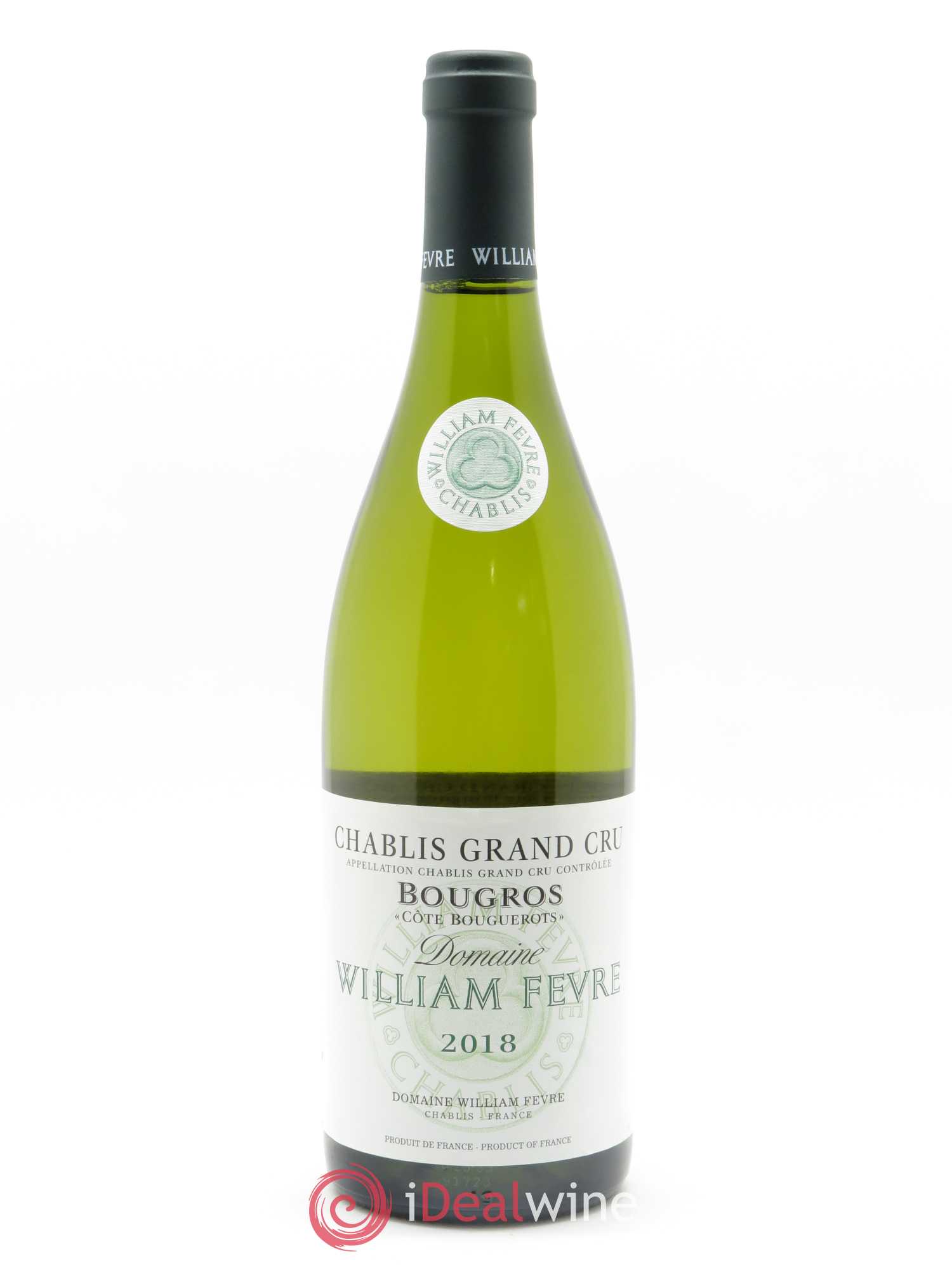 Chablis Grand Cru Bougros Côte Bouguerots William Fèvre 2018 - Lot de 1 bouteille - 0
