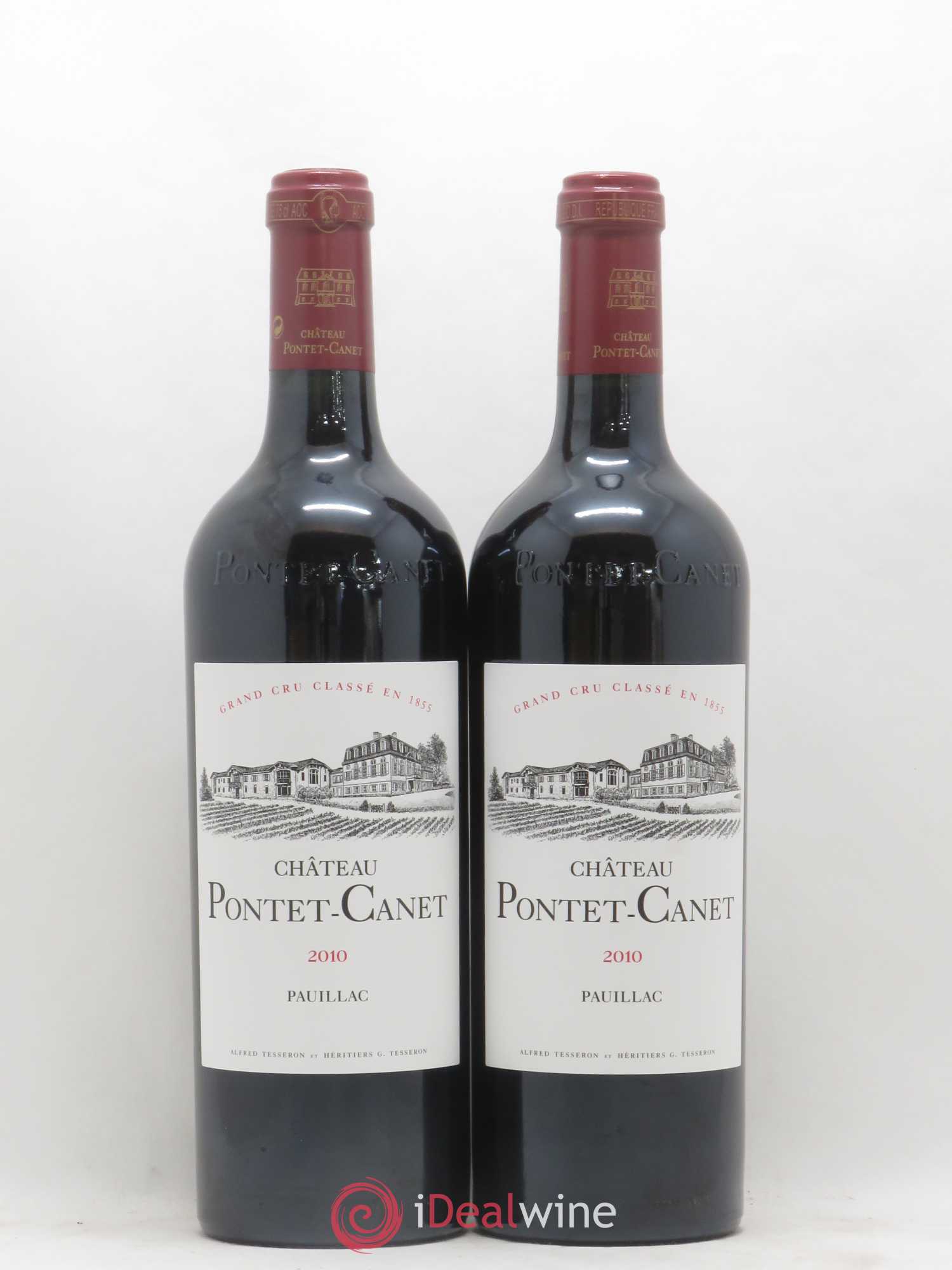Château Pontet Canet 5ème Grand Cru Classé 2010 - Lot de 2 bouteilles - 0
