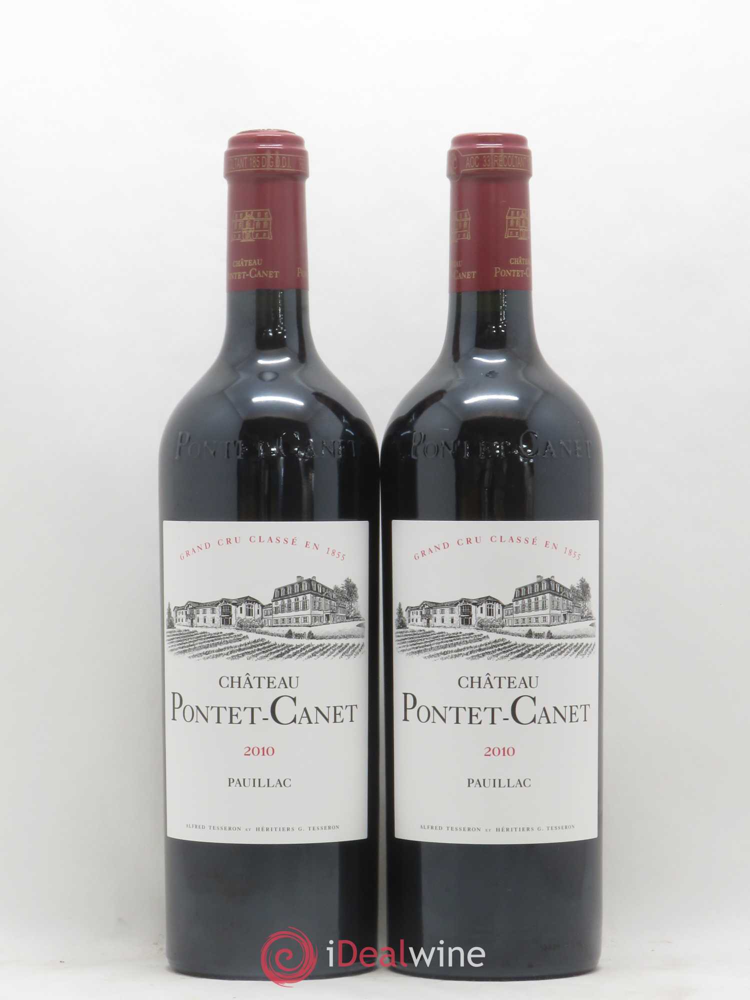 Château Pontet Canet 5ème Grand Cru Classé 2010 - Lot de 2 bouteilles - 0