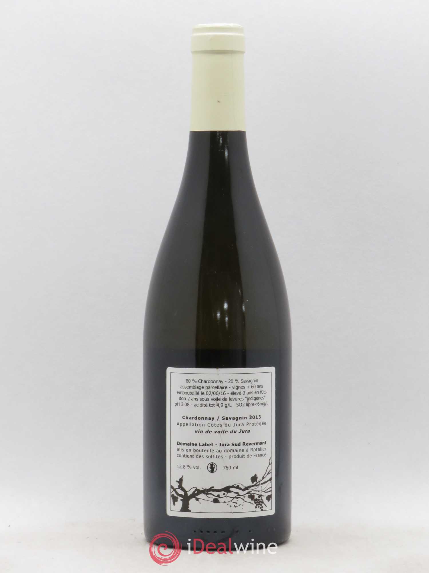 Côtes du Jura Vin de voile Chardonnay Savagnin Domaine Labet 2013 - Posten von 1 Flasche - 1